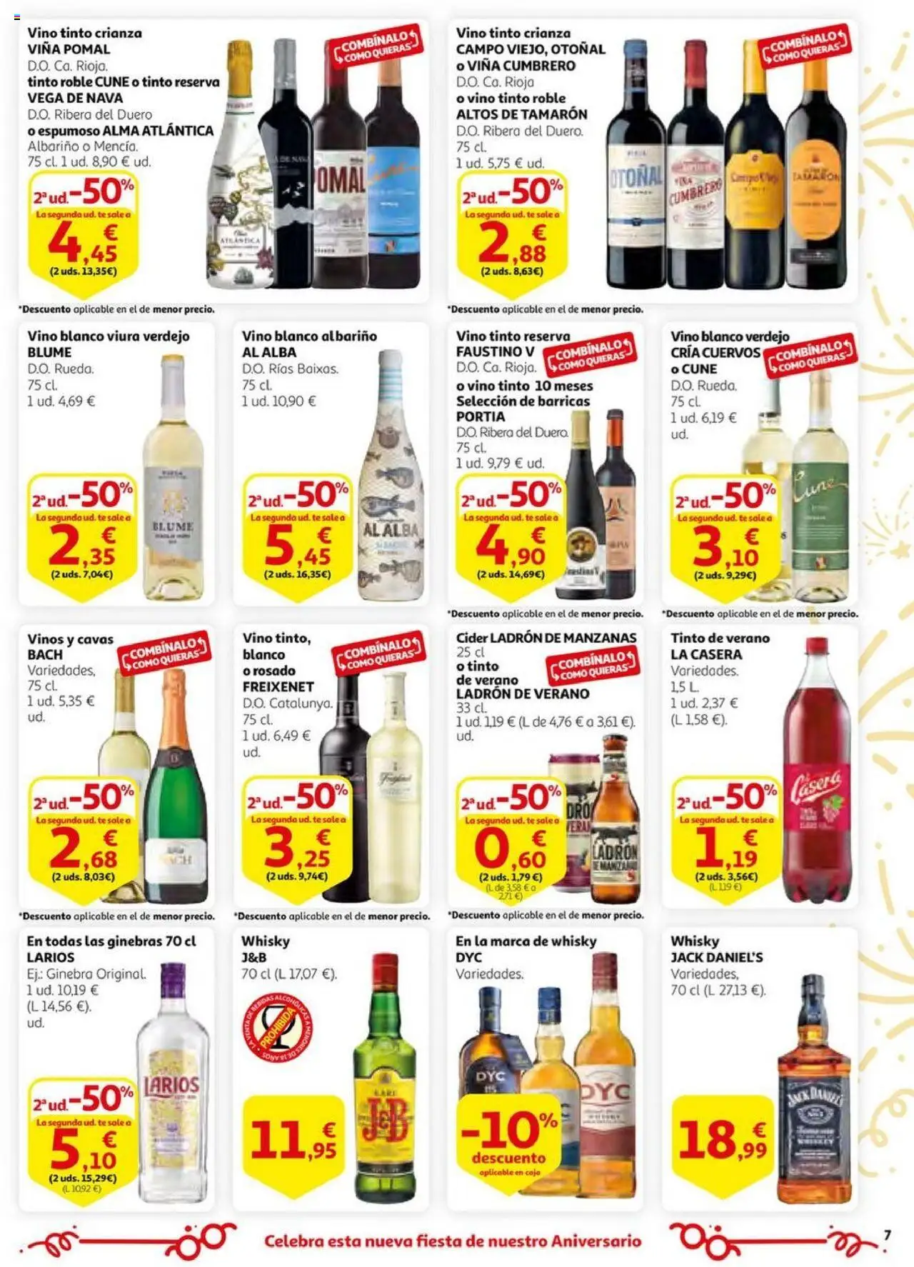 Alcampo - HP catalan  │ válido desde el 03.06.2025 | Página: 7 | Productos: Vino, Manzanas, Ginebra, Té