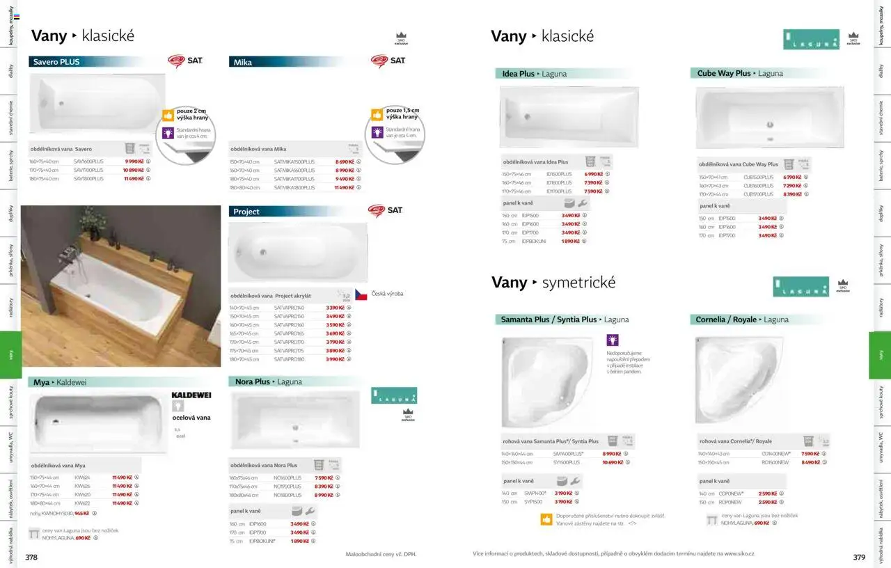 Siko koupelny katalog Koupelny 2025/2026 od 14.10.2025 | Strana: 191 | Produkty: Wc, Vana