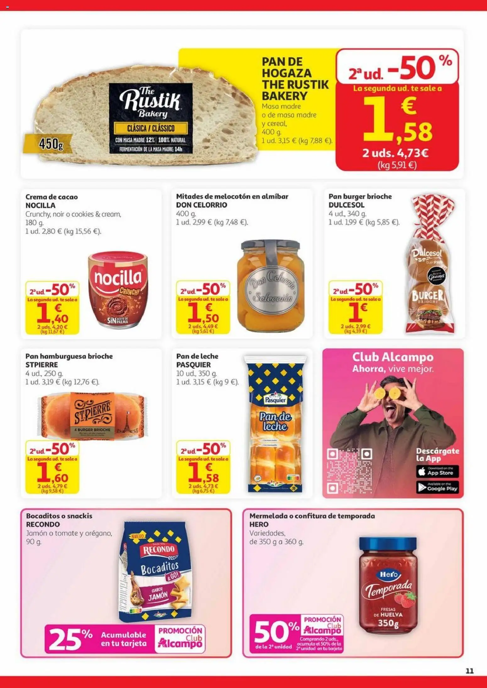 Alcampo - Canarias │ válido desde el 20.11.2025 | Página: 11 | Productos: Crema de cacao, Crema, Pan de leche, Φρυγανιές σικάλεως