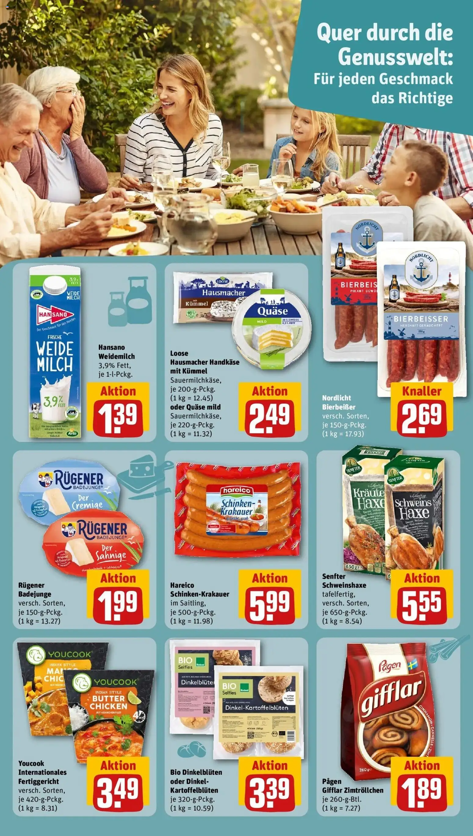 Rewe Prospekt Burgwedel / Grossburgwedel	 – gültig ab 09.03.2026 | Seite: 17 | Produkte: Youcook, Milch, Butter, Schinken
