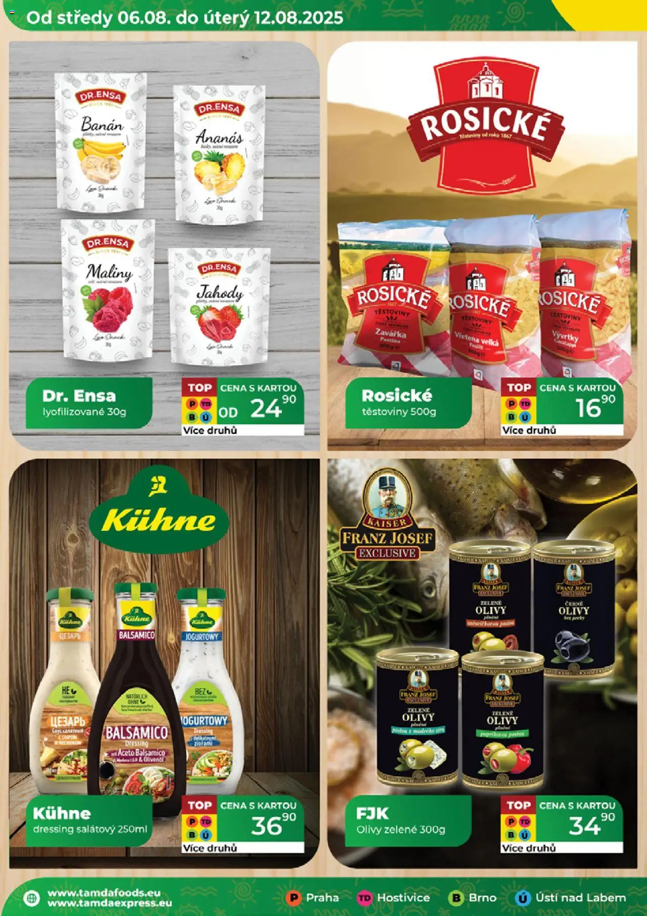 Tamda Foods leták od 06.08.2025 | Strana: 12 | Produkty: Těstoviny, Jahody, Balsamico, Olivy