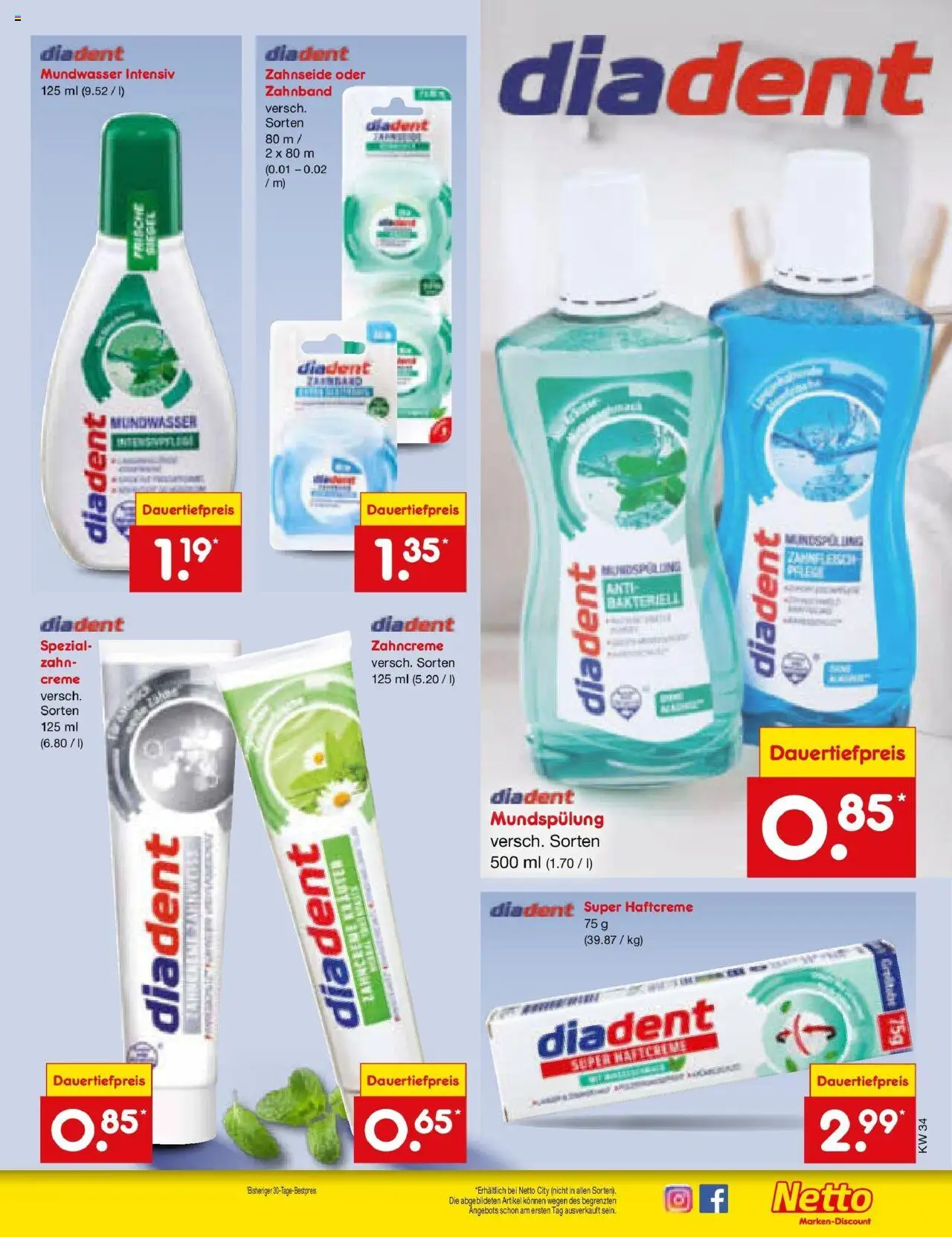 Netto Marken-Discount prospekt Bonn	 - gültig ab dem 18.08.2025 | Seite: 35 | Produkte: Creme, Mundwasser