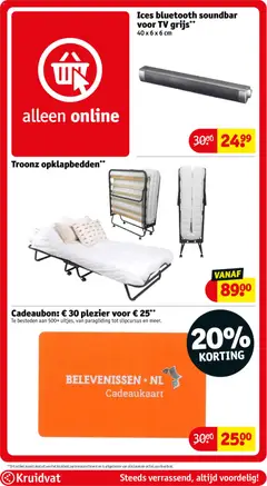 Ices bluetooth soundbar voor TV grijs**, 40 x 6 x 6 cm - Voorbeeld van een folder van Kruidvat, geldig van 11.11.2025 | Pagina: 120