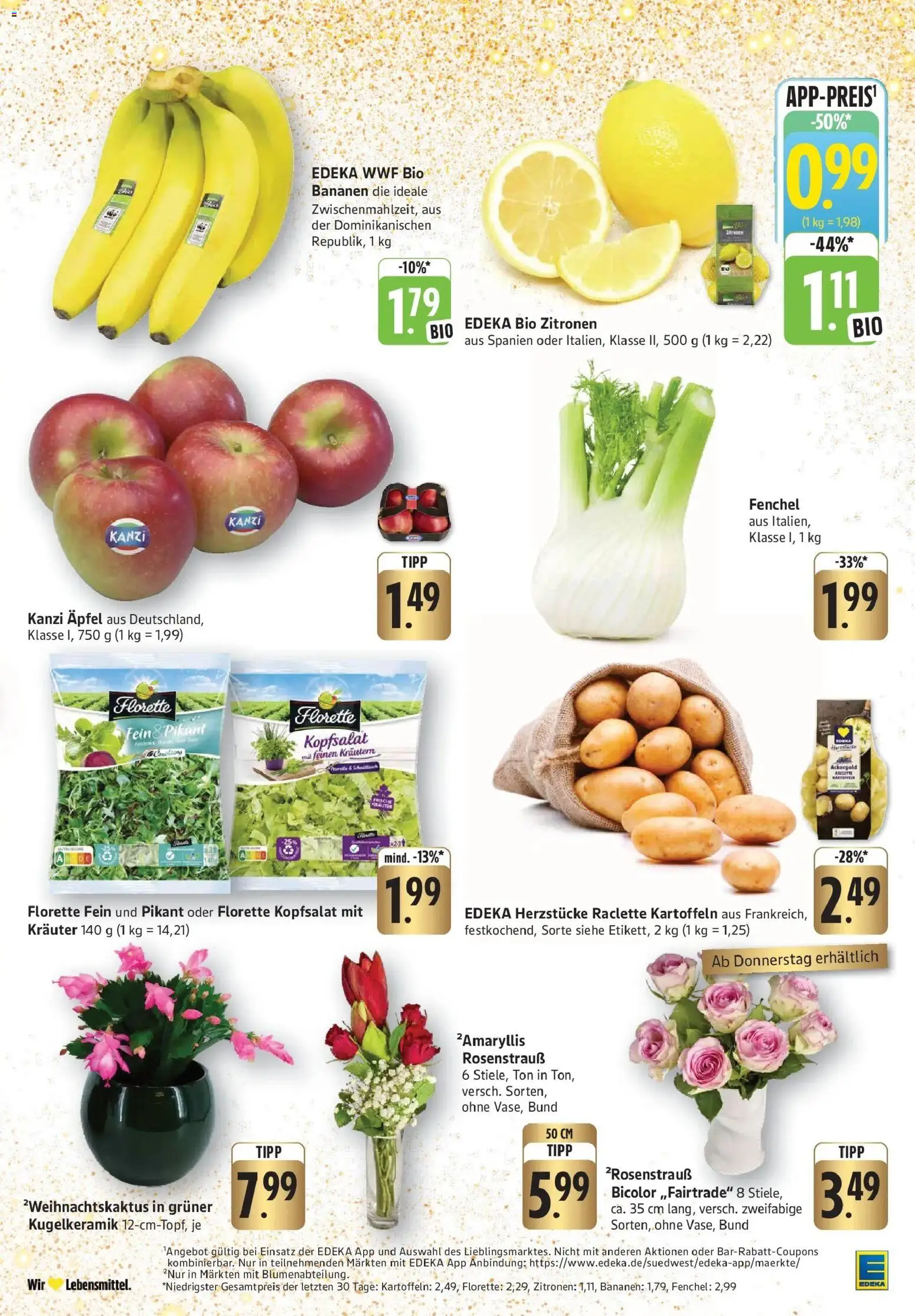 Edeka prospekt Pfungstadt	 – gültig ab 08.12.2025 | Seite: 3 | Produkte: Äpfel, Bananen, Apple, Raclette