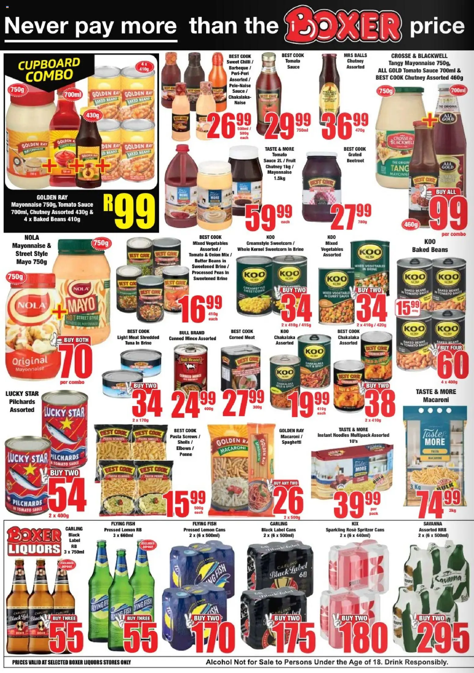 New Boxer catalogue – valid from 09.04.2026 | Page: 6 | Products: Beans, Fish, Fruit, Chilli