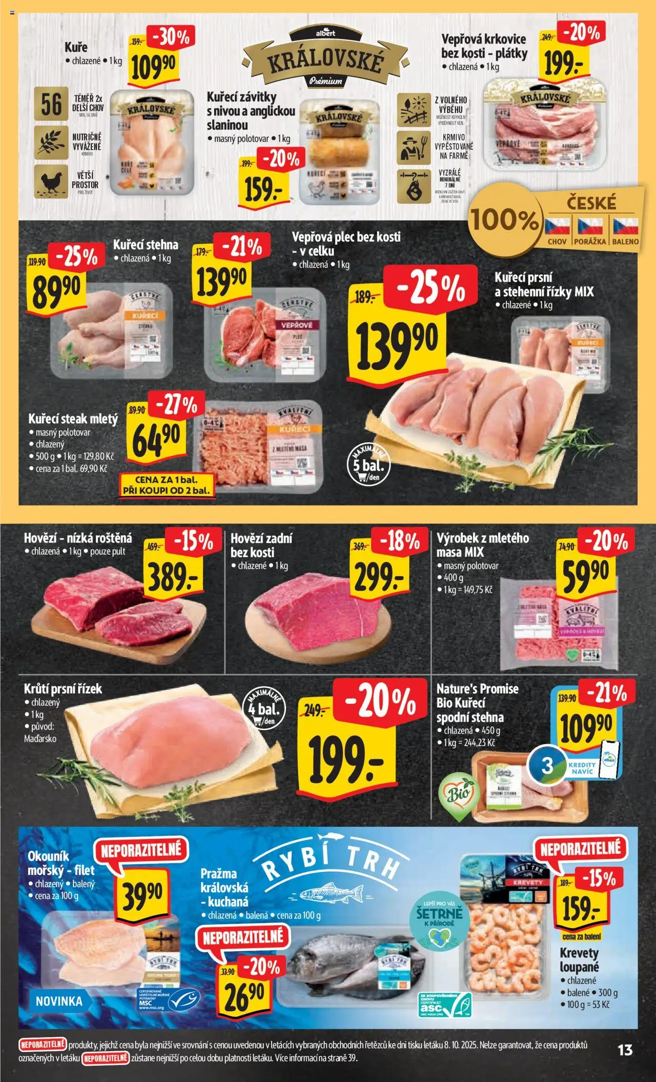Albert leták - Hypermarket od 15.10.2025 | Strana: 22 | Produkty: Pražma, Steak, Vepřová plec, Krkovice