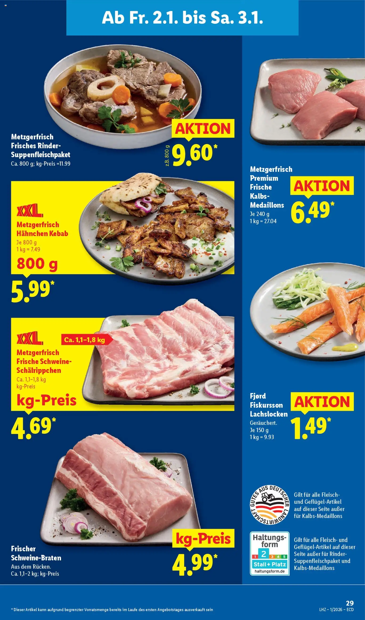 Lidl - Prospekt – gültig ab 29.12.2025 | Seite: 49 | Produkte: Hahnchen, Fleisch