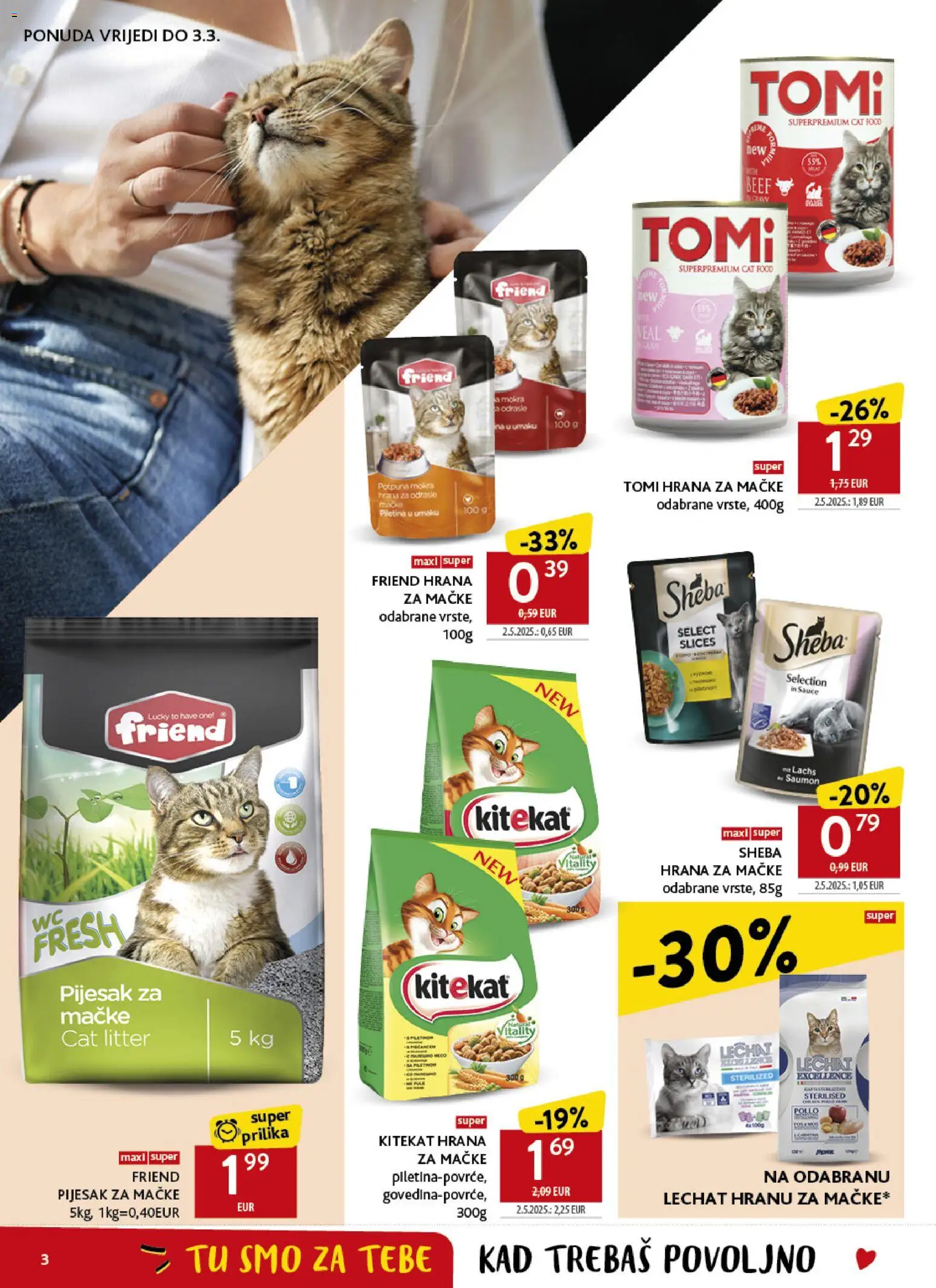 Konzum katalog | vrijedi od 18.02.2026 | Stranica: 3 | Proizvodi: Hrana za mačke