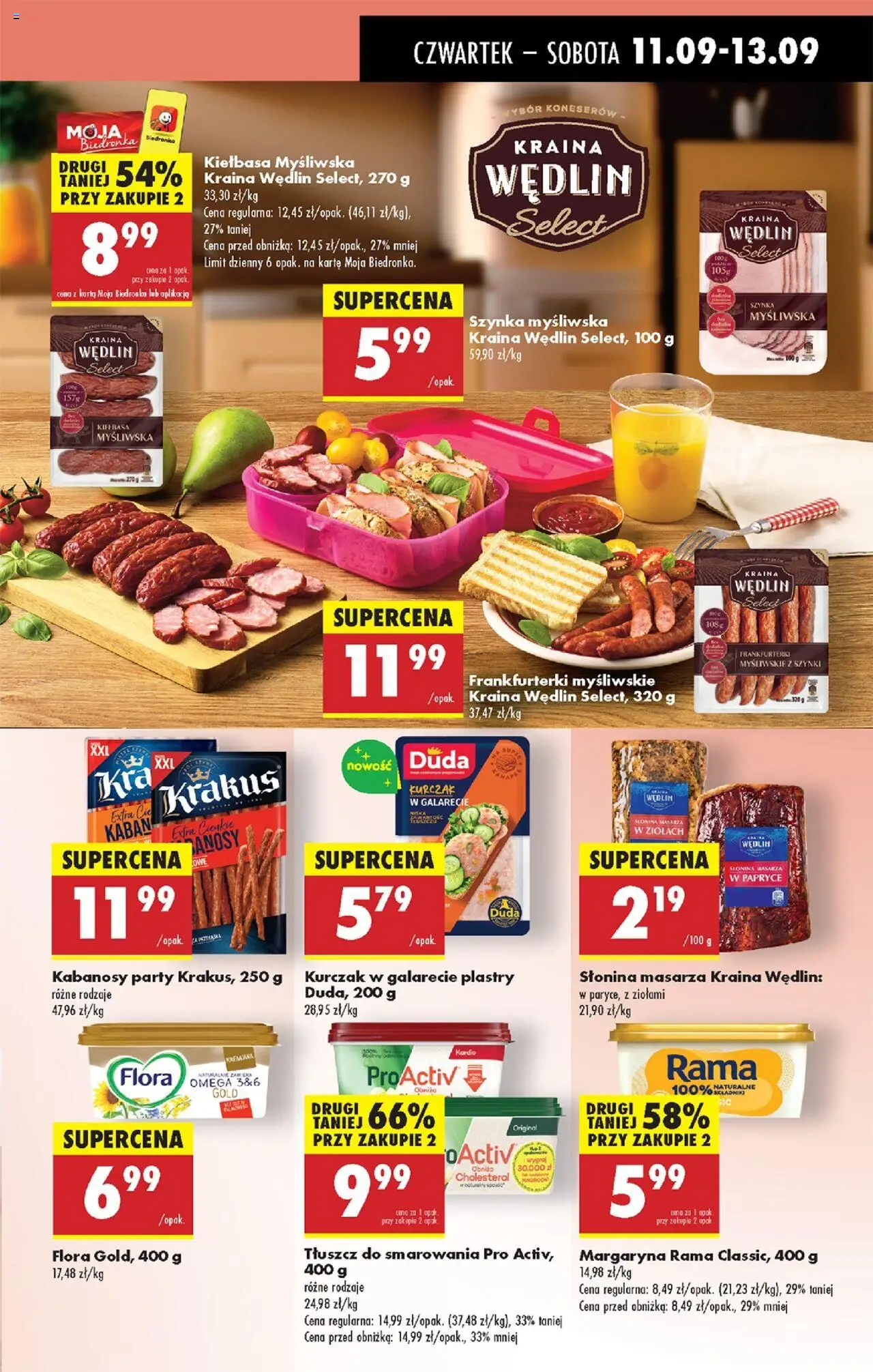 Biedronka gazetka - Oferta w tym tygodniu od 11.09.2025 | Strona: 39 | Produkty: Kiełbasa, Karta, Słonina, Frankfurterki