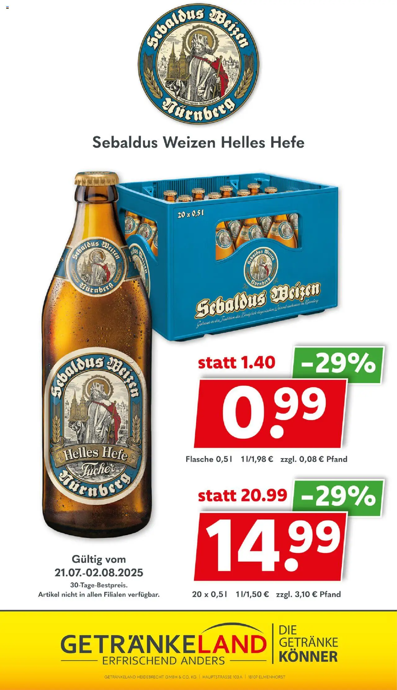 Getränkeland Prospekt 	 - gültig ab dem 21.07.2025 | Seite: 14