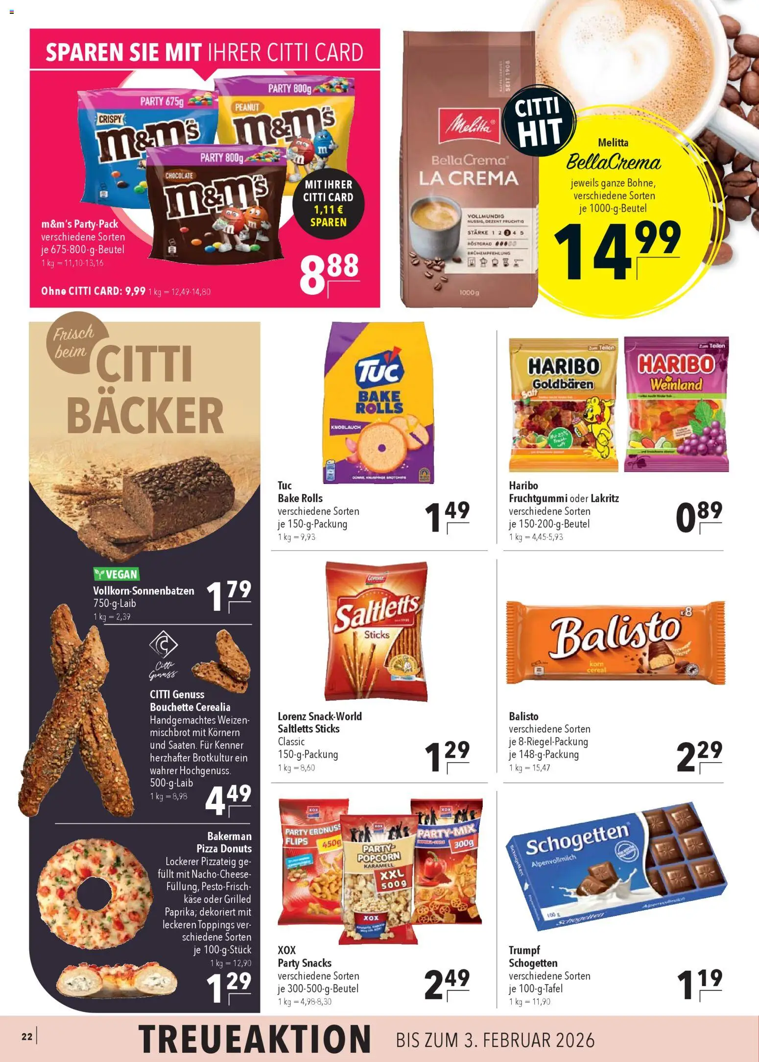 CITTI Markt Prospekt 	 – gültig ab 29.10.2025 | Seite: 24 | Produkte: Melitta, Haribo, Käse, Knoblauch