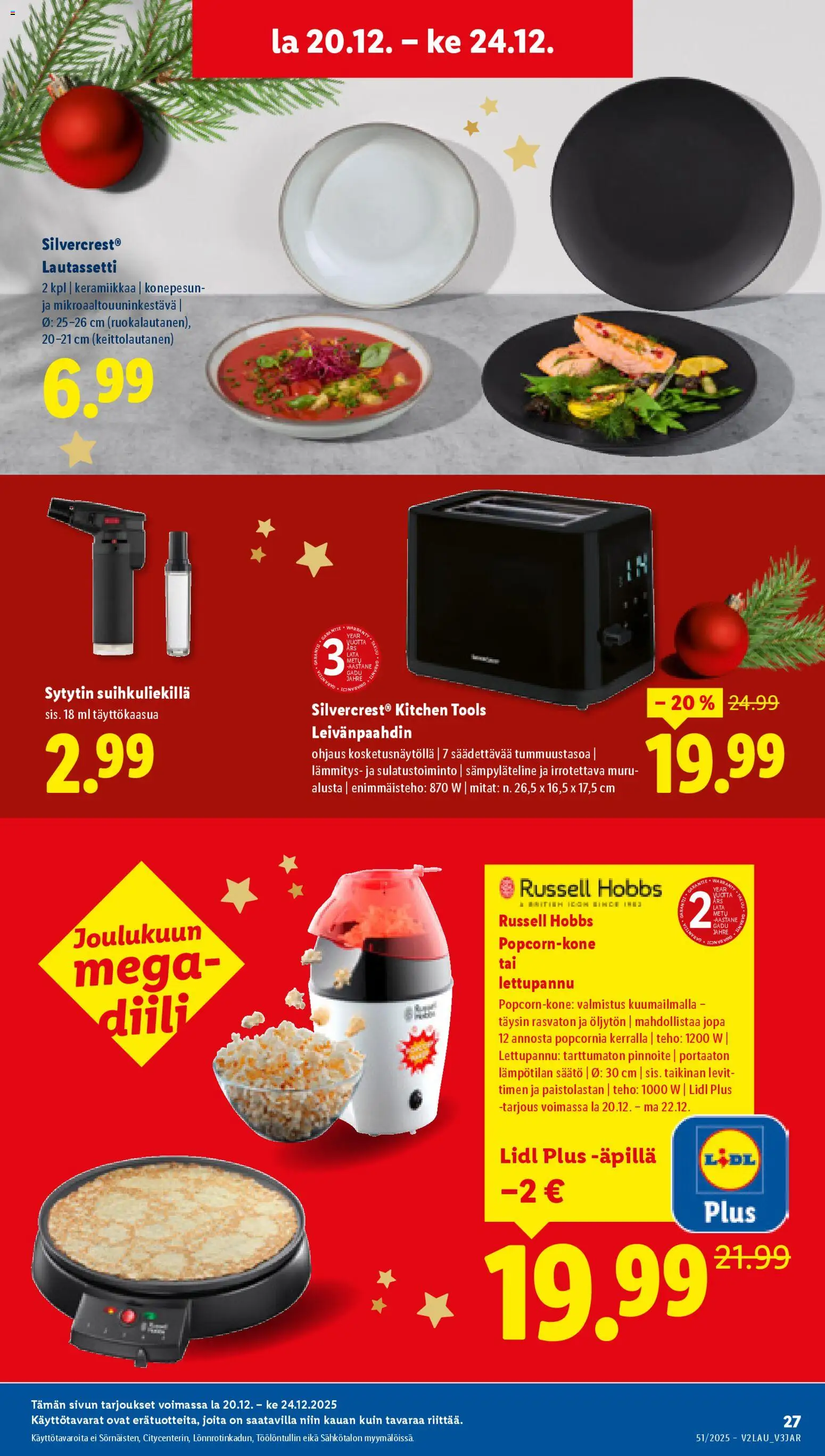 Lidl tarjoukset - Rovaniemi – voimassa 18.12.2025 alkaen | Sivu: 33 | Tuotteet: Leivänpaahdin