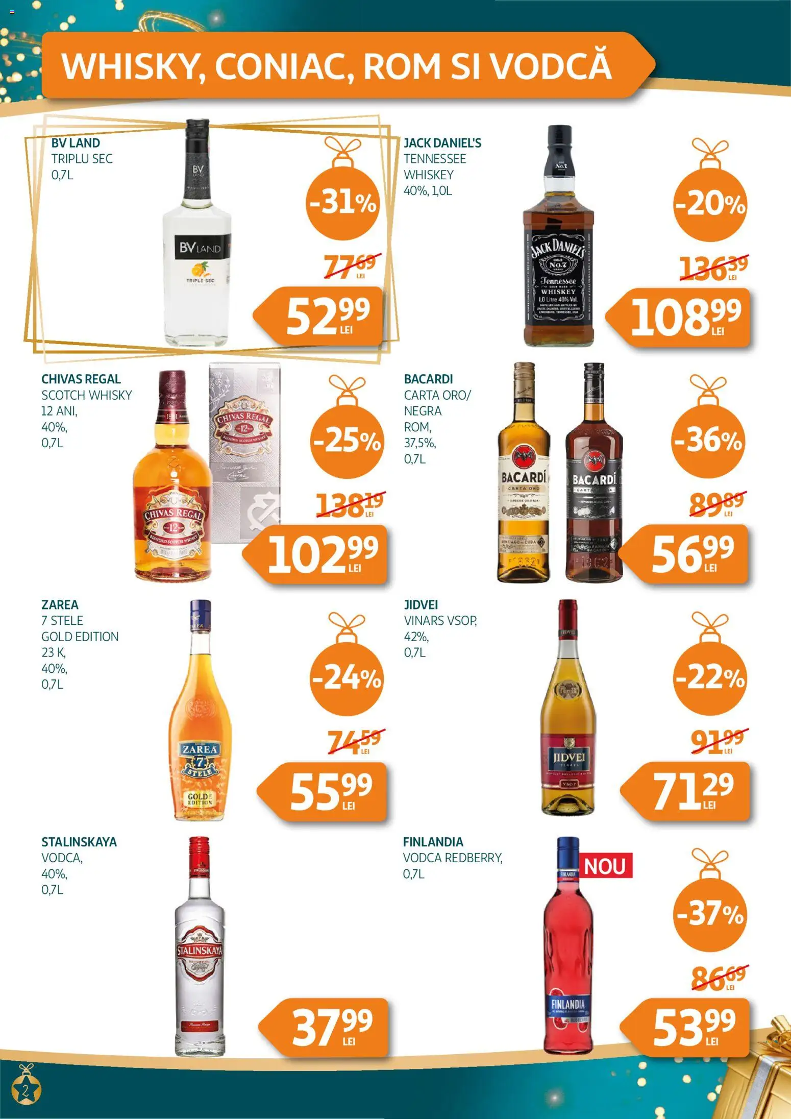 Noul catalog Auchan – valabil de la 26.11.2025 | Pagină: 2 | Produse: Su ısıtıcı, Rom, Whiskey
