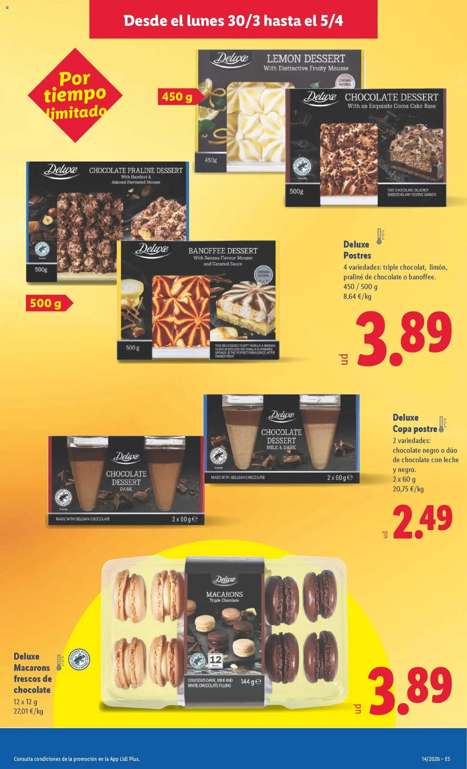 Lidl folleto │ válido desde el 30.03.2026 | Página: 19 | Productos: Mousse, Leche, Chocolate, Chocolate con leche