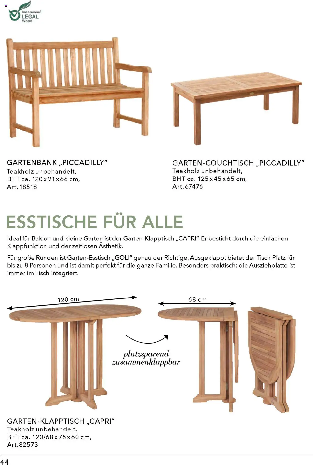 Rahaus Prospekt Gartenmöbel – gültig ab 07.04.2025 | Seite: 44 | Produkte: Tisch