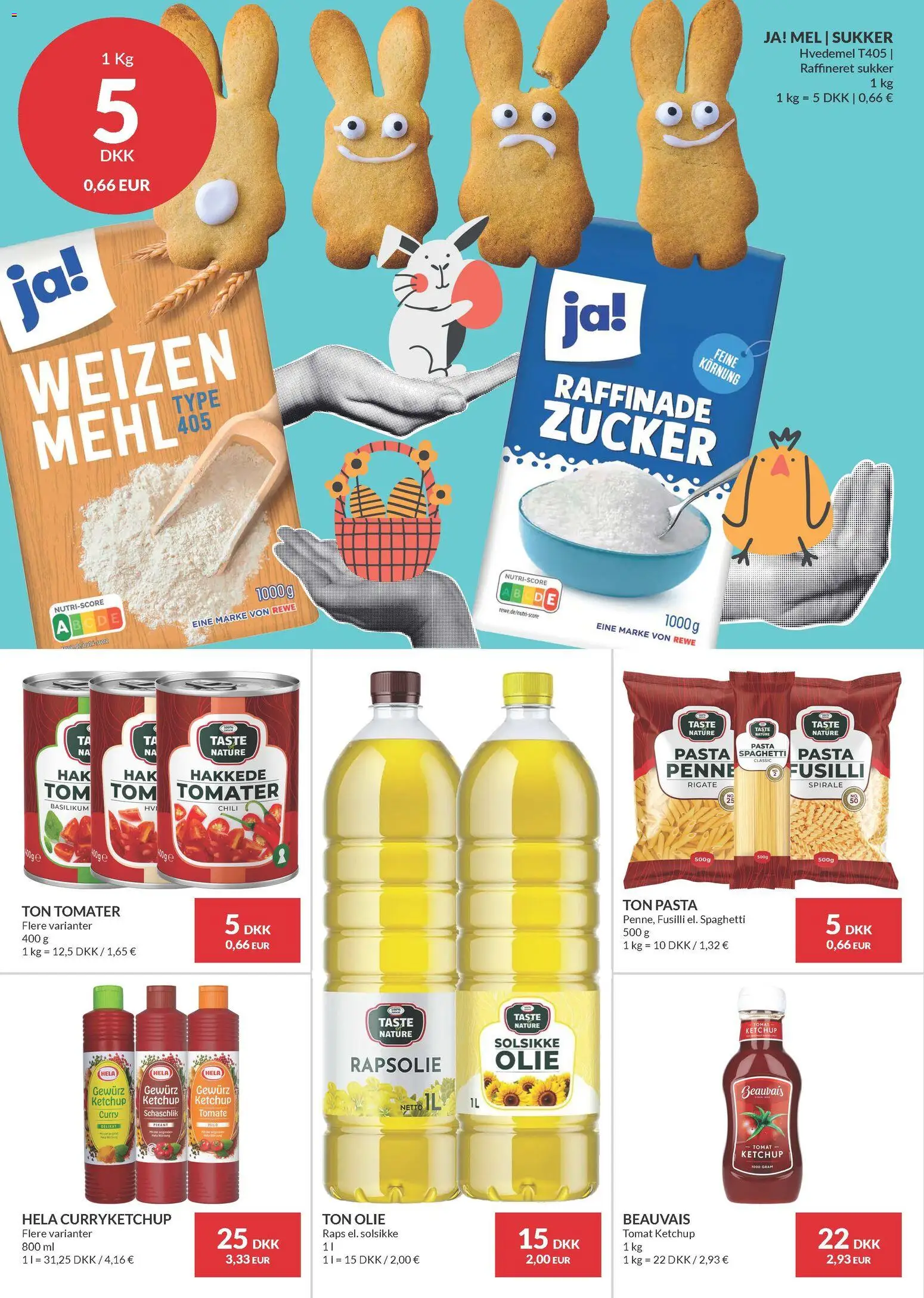 Nielsen Discount tilbudsavis – gyldig fra 19.03.2026 | Side: 20 | Produkter: Olie, Spaghetti, Mel, Basilikum