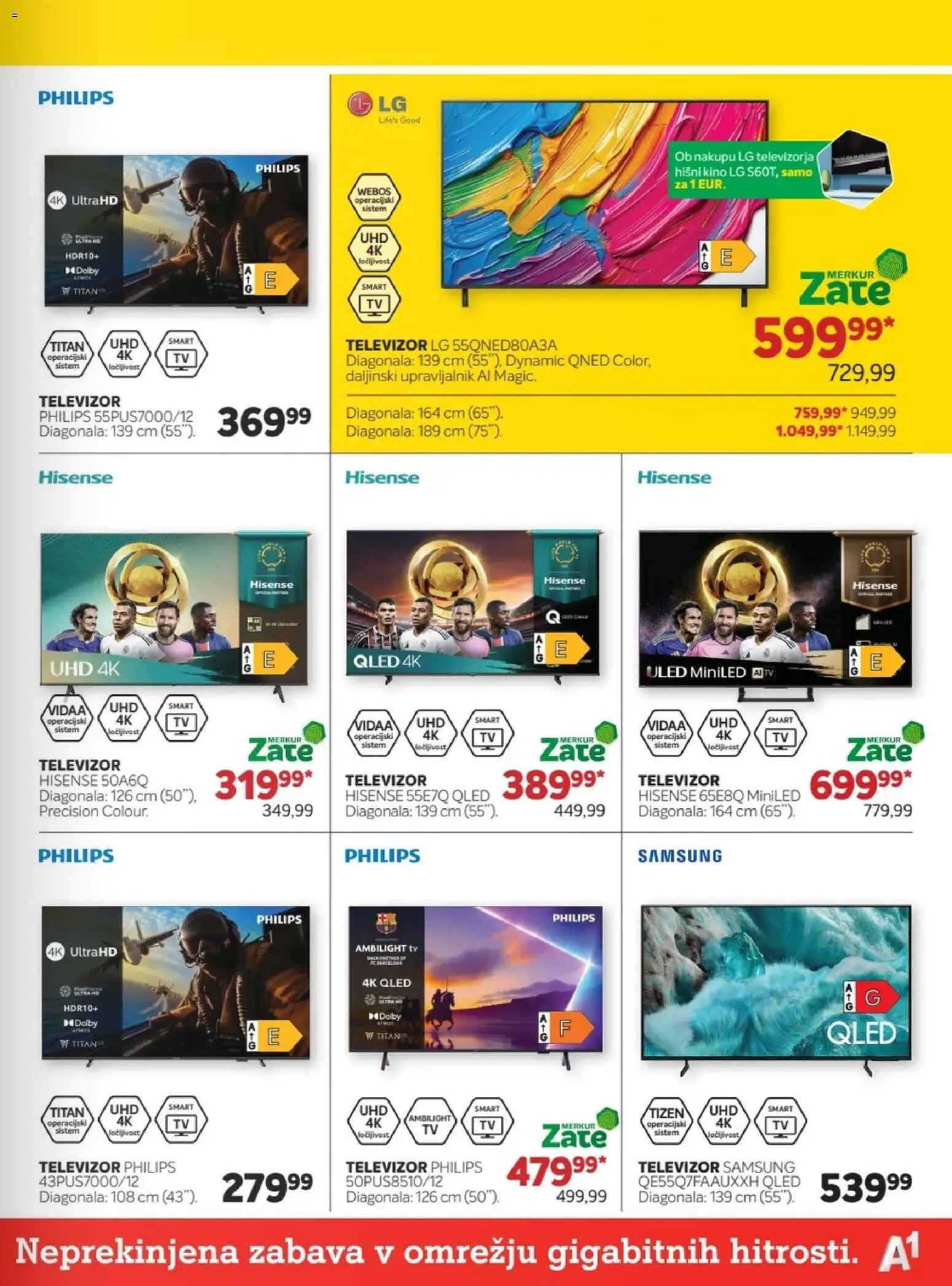 Novi Merkur katalog ponudbe – veljaven od 01.10.2025 | Stran: 39 | Izdelki: Televizor, Tv
