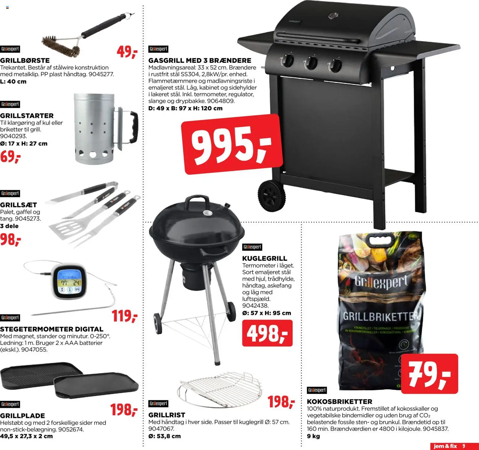 Jem & fix tilbudsavis – gyldig fra 15.03.2026 | Side: 9 | Produkter: Batterier, Termometer