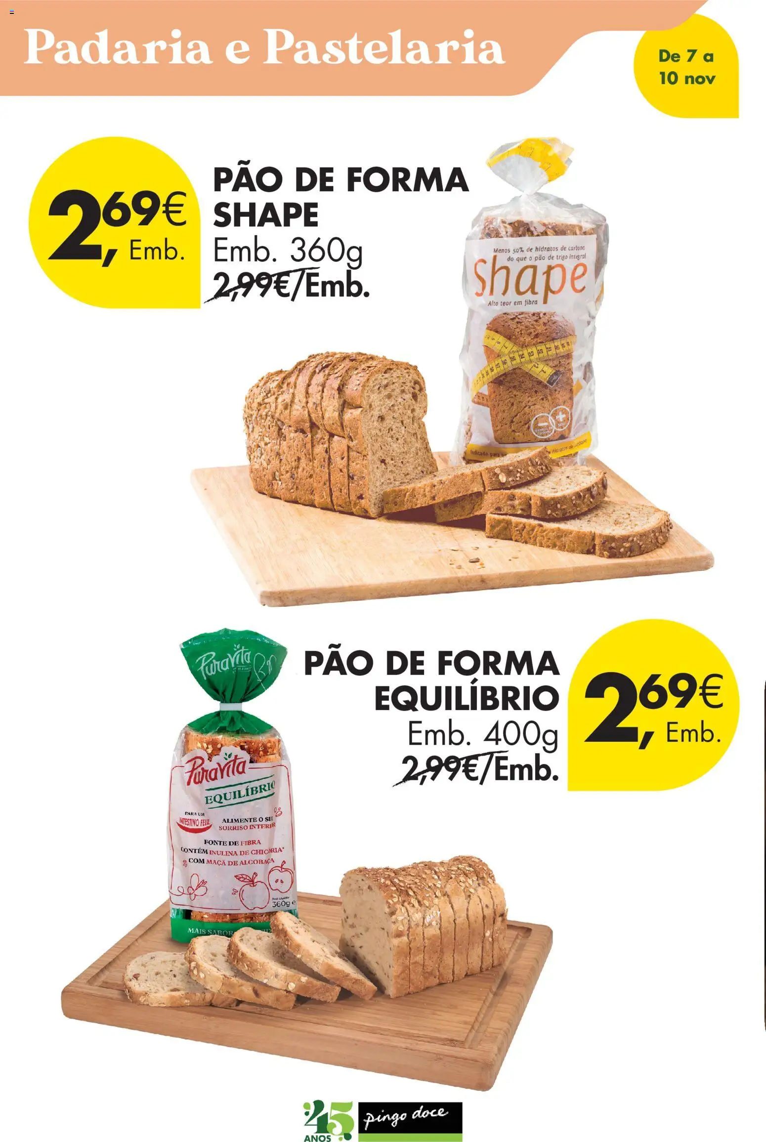 Pingo Doce Poupe este Fim de Semana │ válido de 07.11.2025 | Página: 6 | Produtos: Pão de forma, Padaria, Pão, Maça