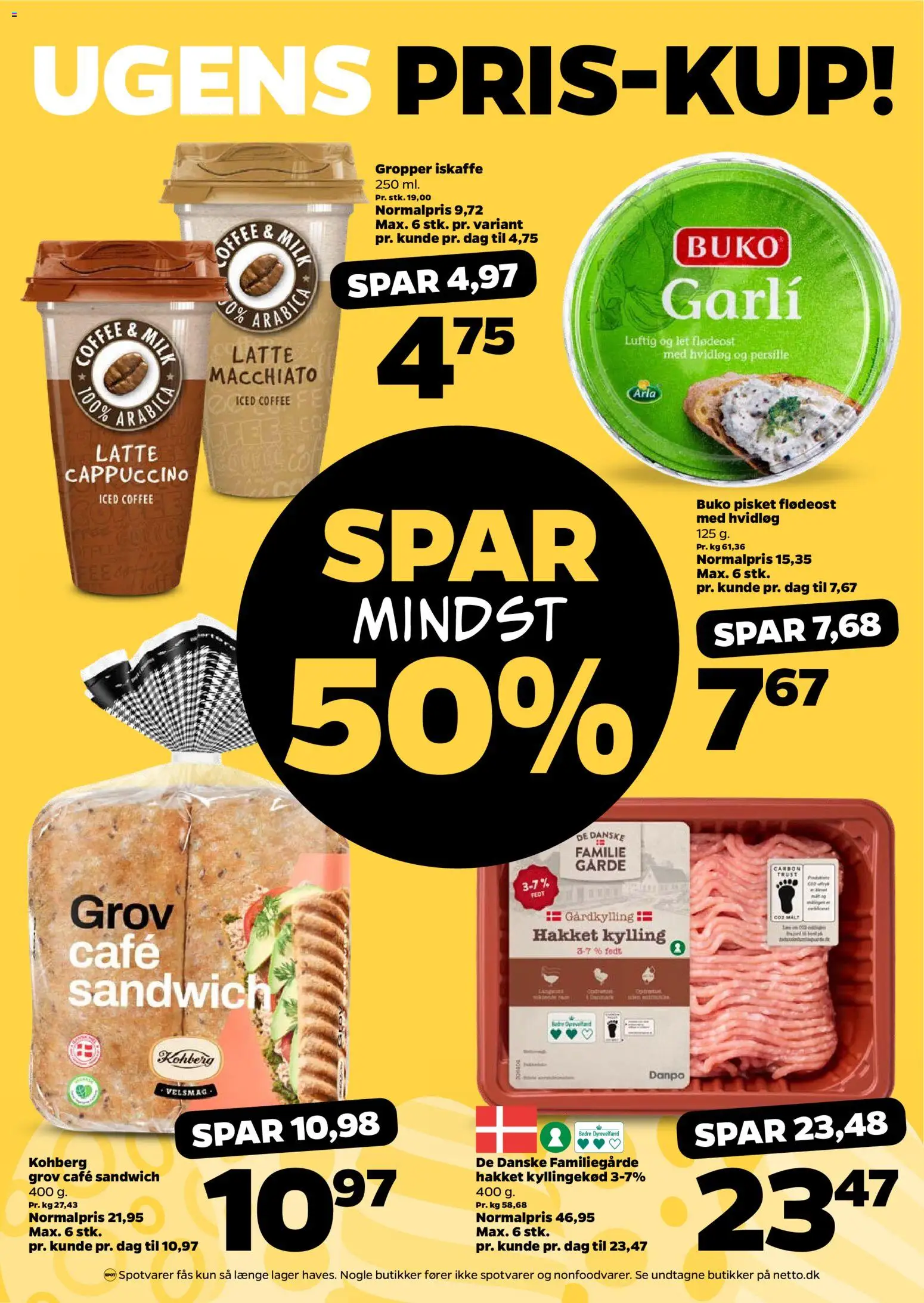 Netto tilbudsavis – gyldig fra 21.03.2026 | Side: 19 | Produkter: Kyllingekød, Hvidløg, Flødeost, Persille