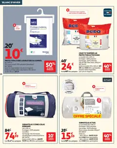 Auchan - Prévisualisation de Auchan - Blanc d'hiver valide à partir de 26.12.2025 | Page: 26 | Produits: Mousse, Matelas, Literie, Couette