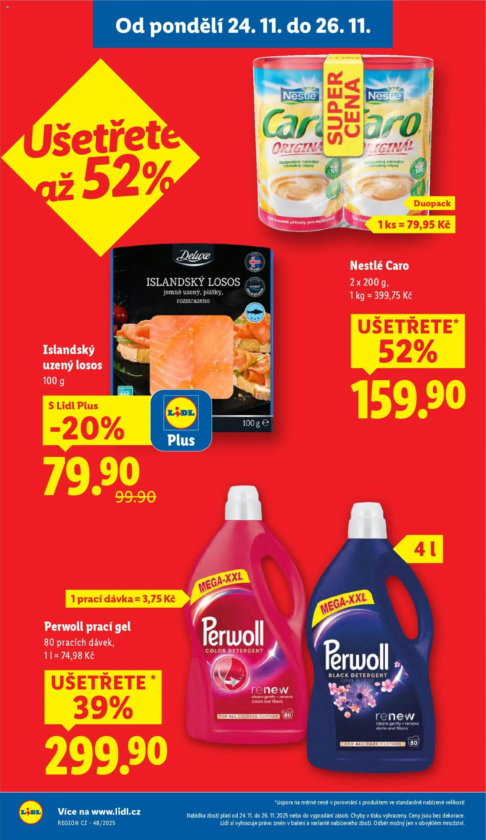 Lidl Black Friday od 24.11.2025 | Strana: 2 | Produkty: Vál, Prací gel, Perwoll, Caro