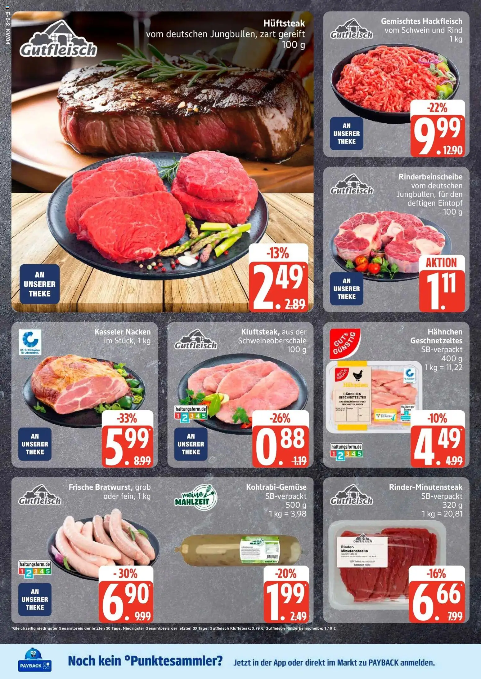 Edeka prospekt Bremervörde	 – gültig ab 18.01.2026 | Seite: 6 | Produkte: Theke, Kohlrabi, Kasseler nacken, Steak