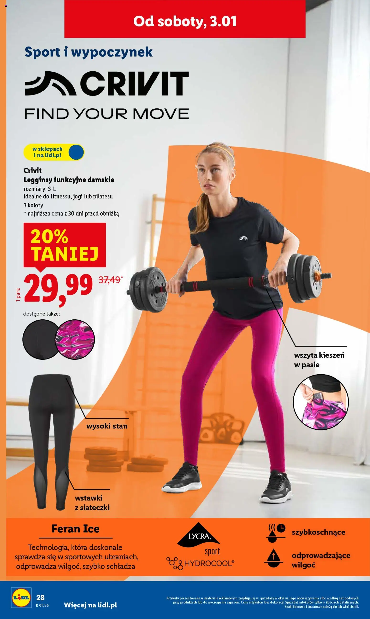 Lidl Katalog od 29.12.2025 | Strona: 34 | Produkty: Legginsy