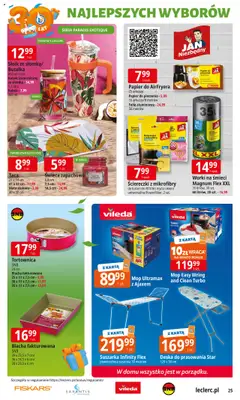 E.Leclerc Gazetka od 16.09.2025 | Strona: 25 | Produkty: Suszarka, Papier do pieczenia, Deska do prasowania, Vileda