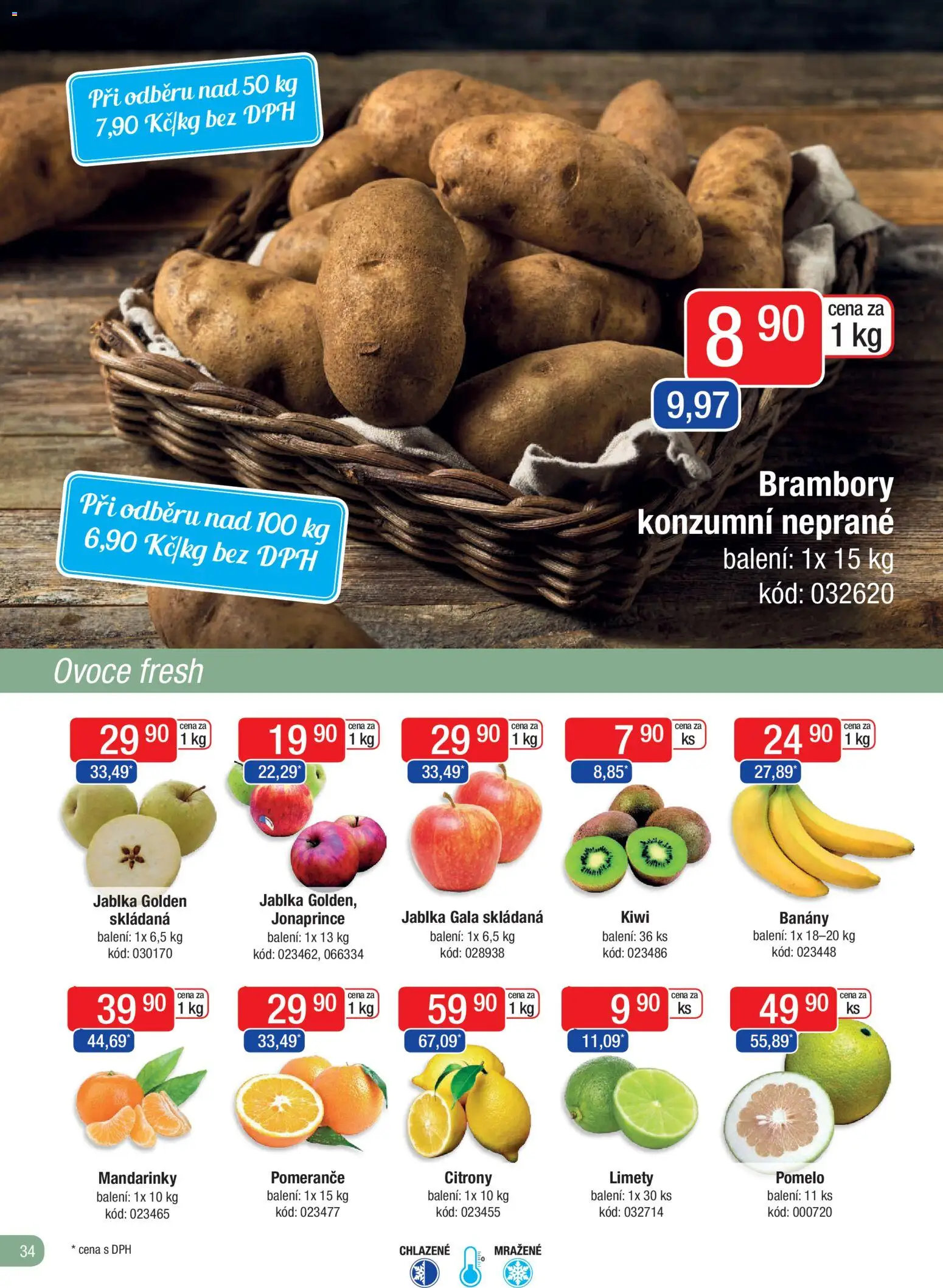 Astur & Qanto leták - Velkoobchod fresh 11/2025 od 01.11.2025 | Strana: 34 | Produkty: Jablka, Mandarinky, Brambory, Citróny