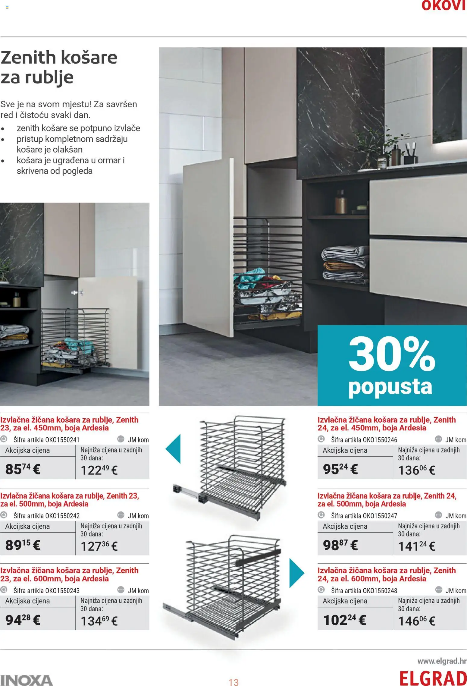 Elgrad katalog | vrijedi od 07.04.2026 | Stranica: 13 | Proizvodi: Ormar, Košara, Košare