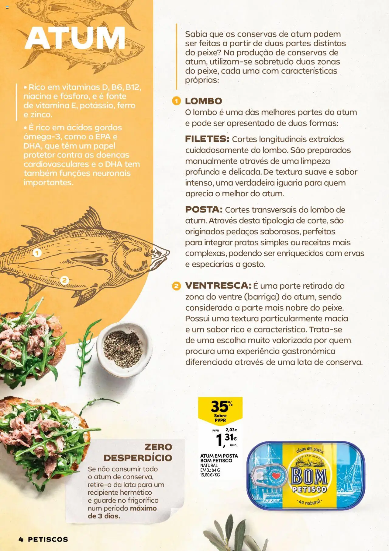 Continente - Conservas e Companhia: Como é bom ter qualidade sempre à mão │ válido de 12.08.2025 | Página: 4 | Produtos: Frigorífico, Pratos, Ferro, Peixe