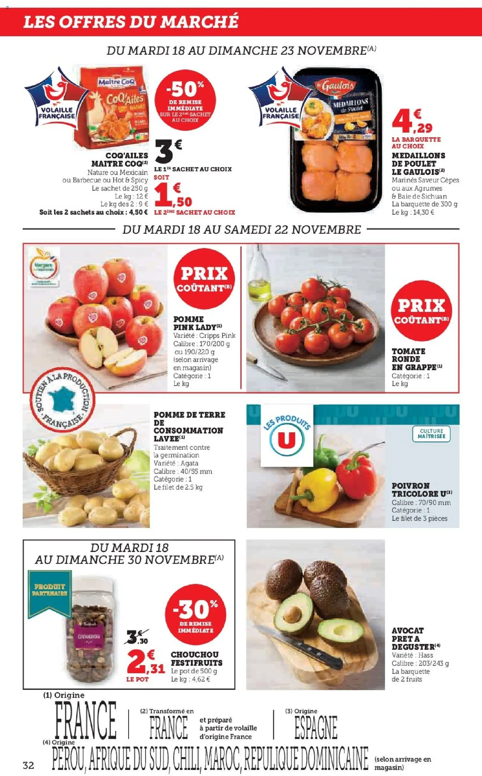 {H1} | Page: 32 | Produits: Avocat, Barbecue, Pomme de terre, Chouchou