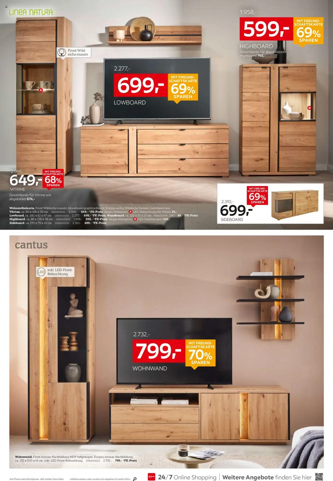 XXXL Lutz Prospekt 	 - gültig ab dem 21.07.2025 | Seite: 8 | Produkte: Sideboard, Wohnwand, HIghboard, Vitrine