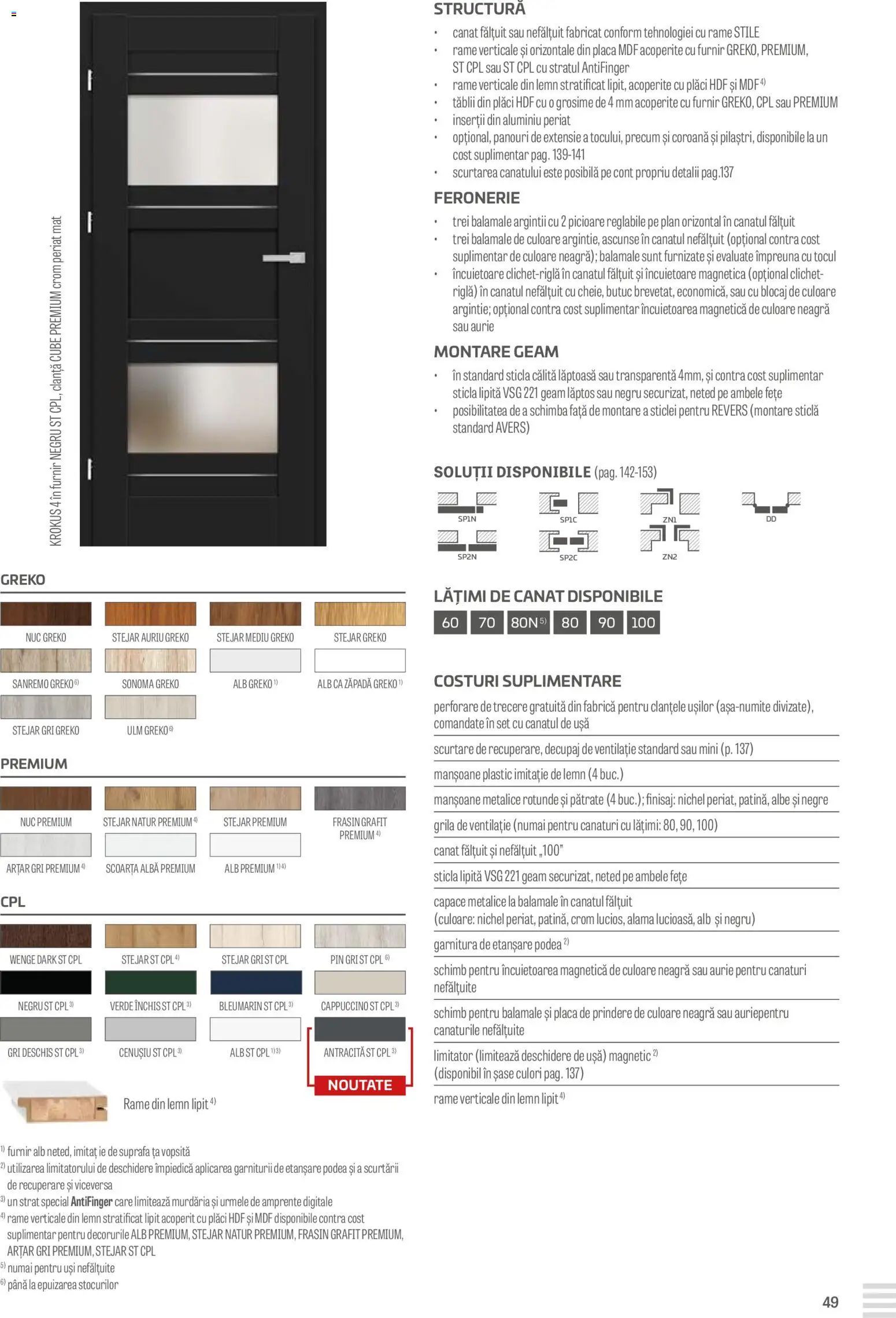 Noul catalog Proges – valabil de la 23.08.2024 | Pagină: 49 | Produse: Ușă