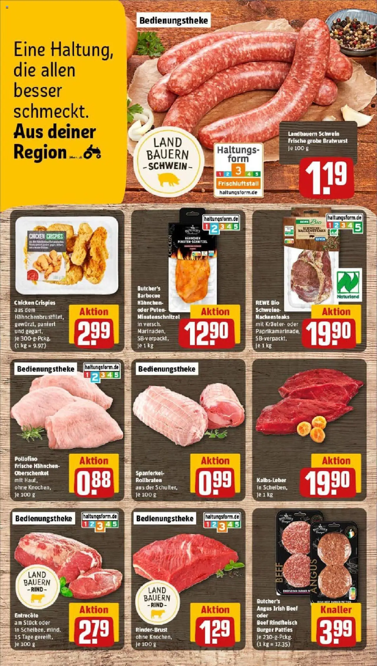 Rewe prospekt Eisenberg	 - gültig ab dem 24.08.2025 | Seite: 8 | Produkte: Nackensteaks, Burger, Entrecote, Steak