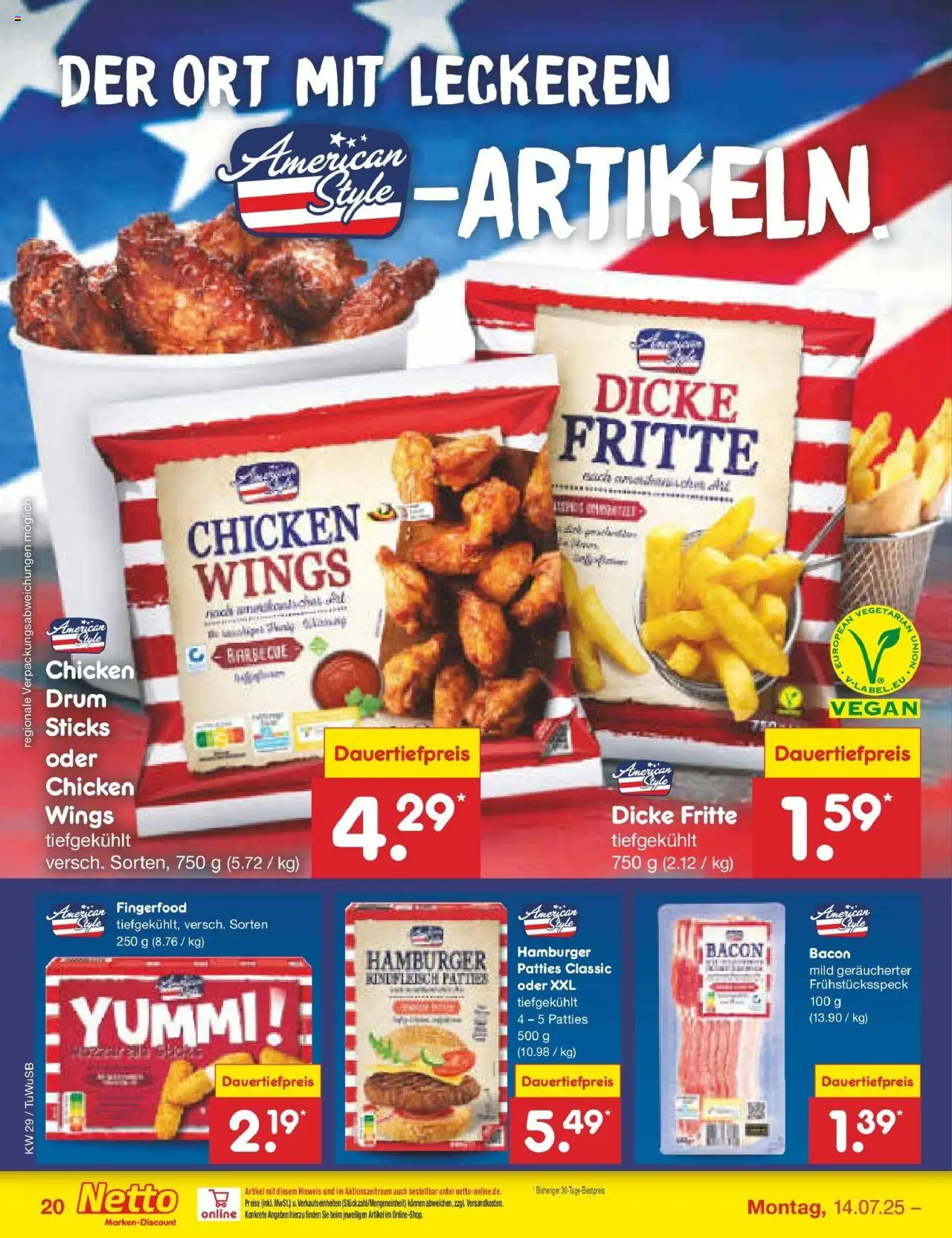 Netto Marken-Discount prospekt Calw-Stammheim	 - gültig ab dem 13.07.2025 | Seite: 26 | Produkte: Rindfleisch