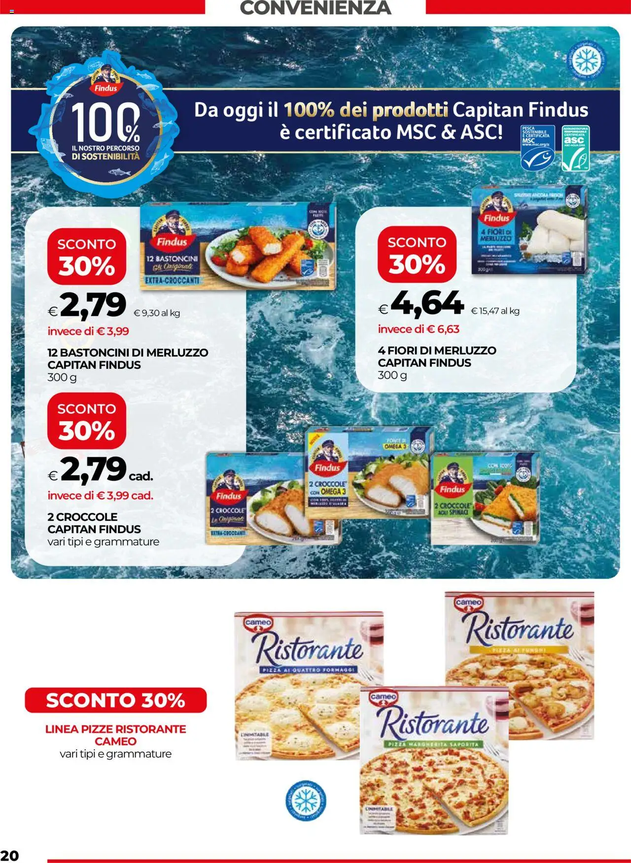 Volantino COOP del 22.05.2025 | Pagina: 20 | Prodotti: Pizza, Merluzzo, Pesca, Spinaci