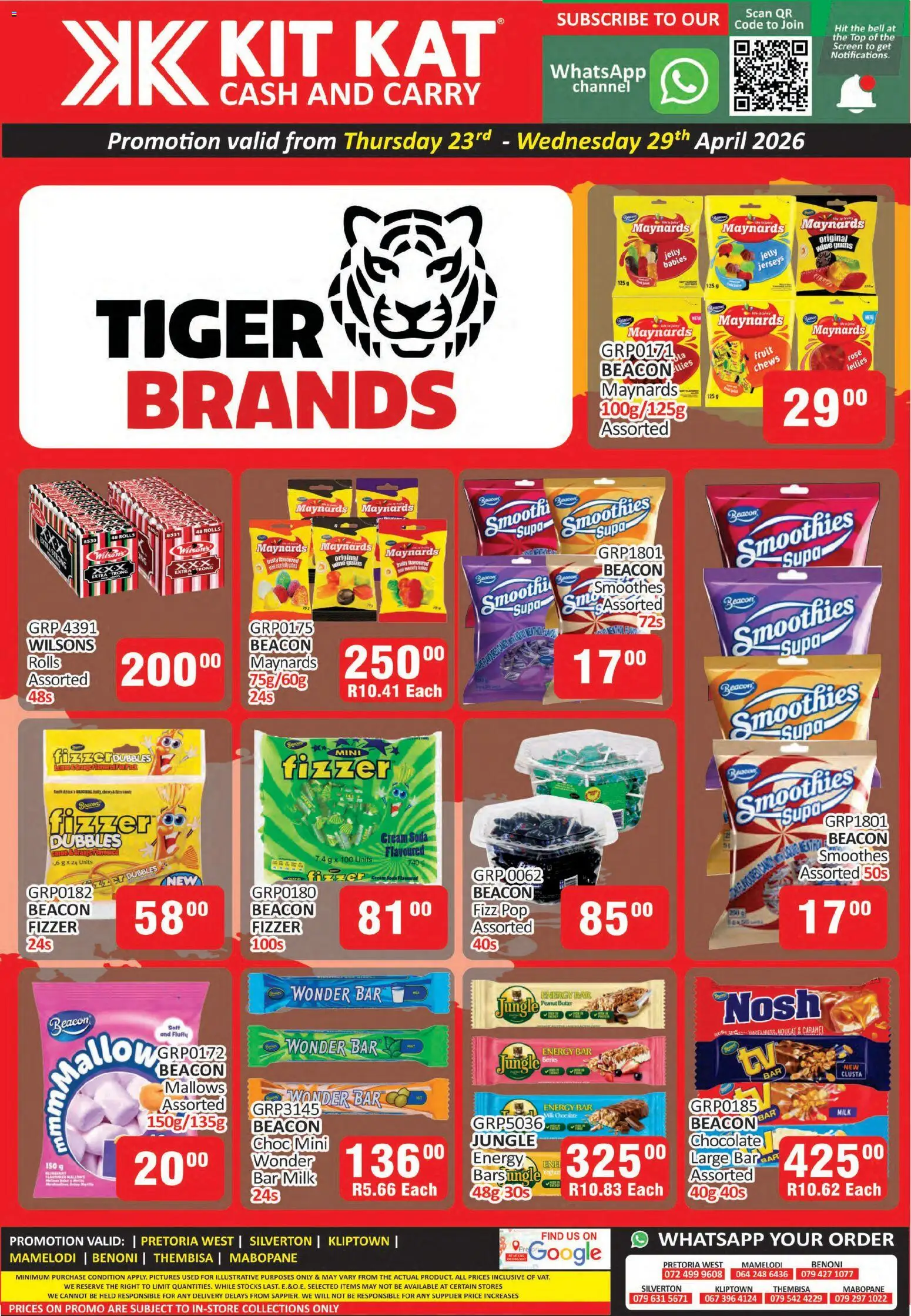 New KIT KAT Cash & Carry catalogue – valid from 23.04.2026 | Page: 4 | Products: Butter, Wine, Peanut butter, Fruit