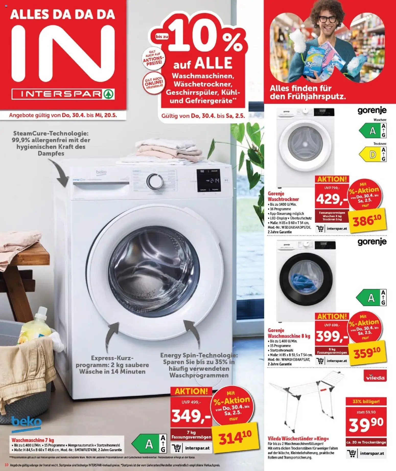 Interspar Flugblatt - Burgenland Sued gültig ab 30.04.2026 | Seite: 11 | Produkte: Waschmaschine