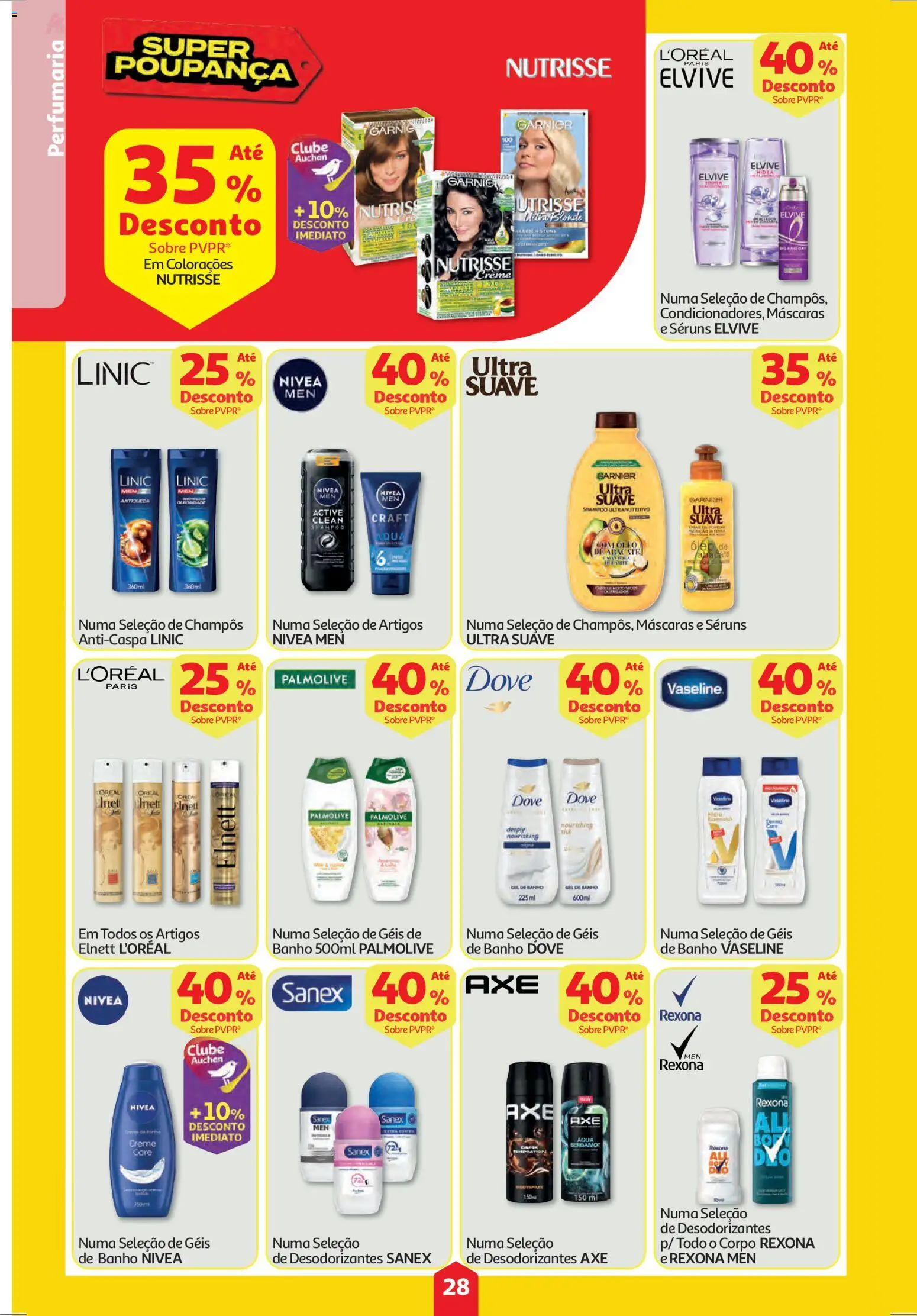 Auchan folheto │ válido de 22.01.2026 | Página: 28 | Produtos: Shampoo, Banho, Óleo, Abacate