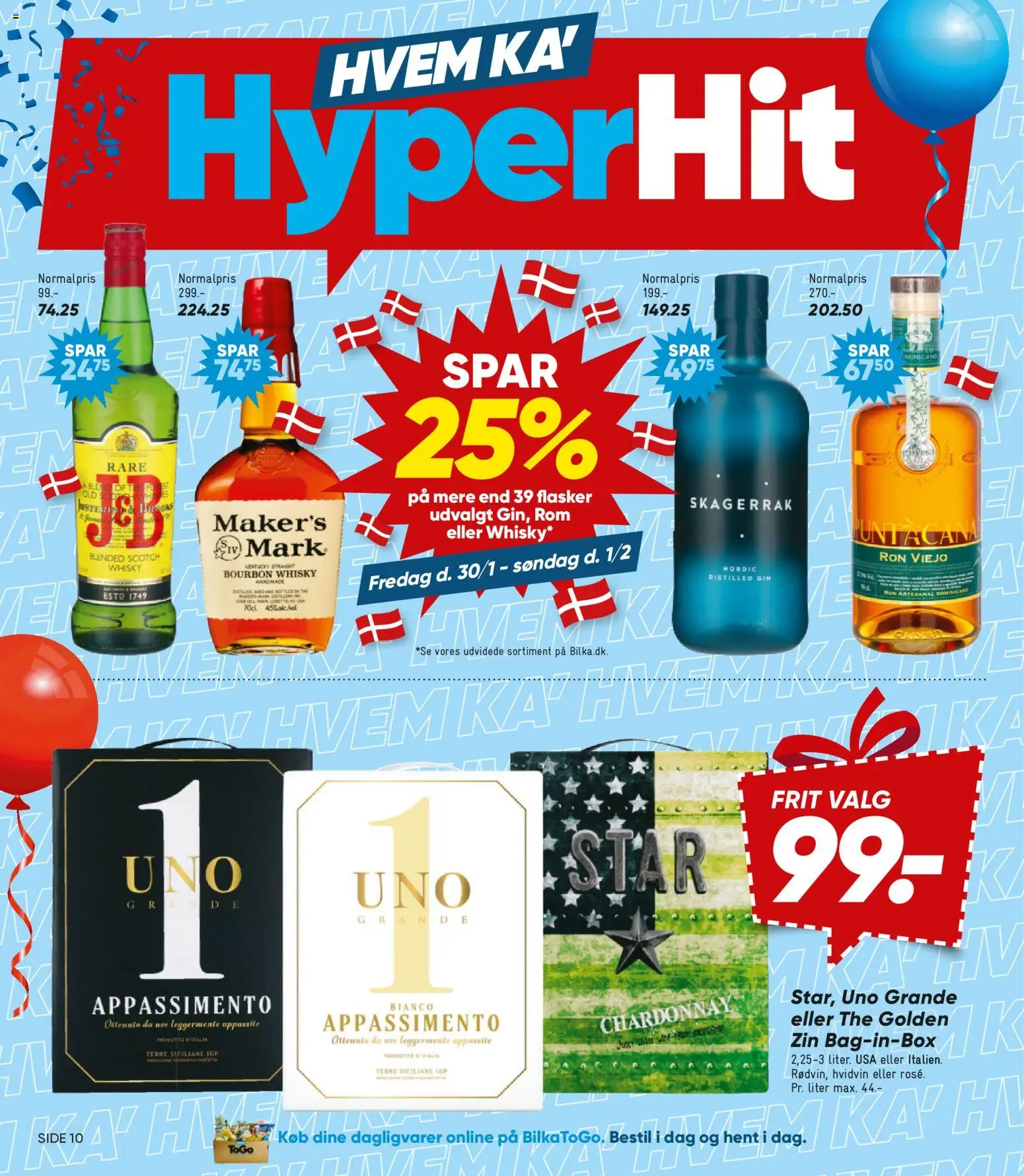 Bilka tilbudsavis – gyldig fra 30.01.2026 | Side: 10 | Produkter: Gin, Whisky, Rom