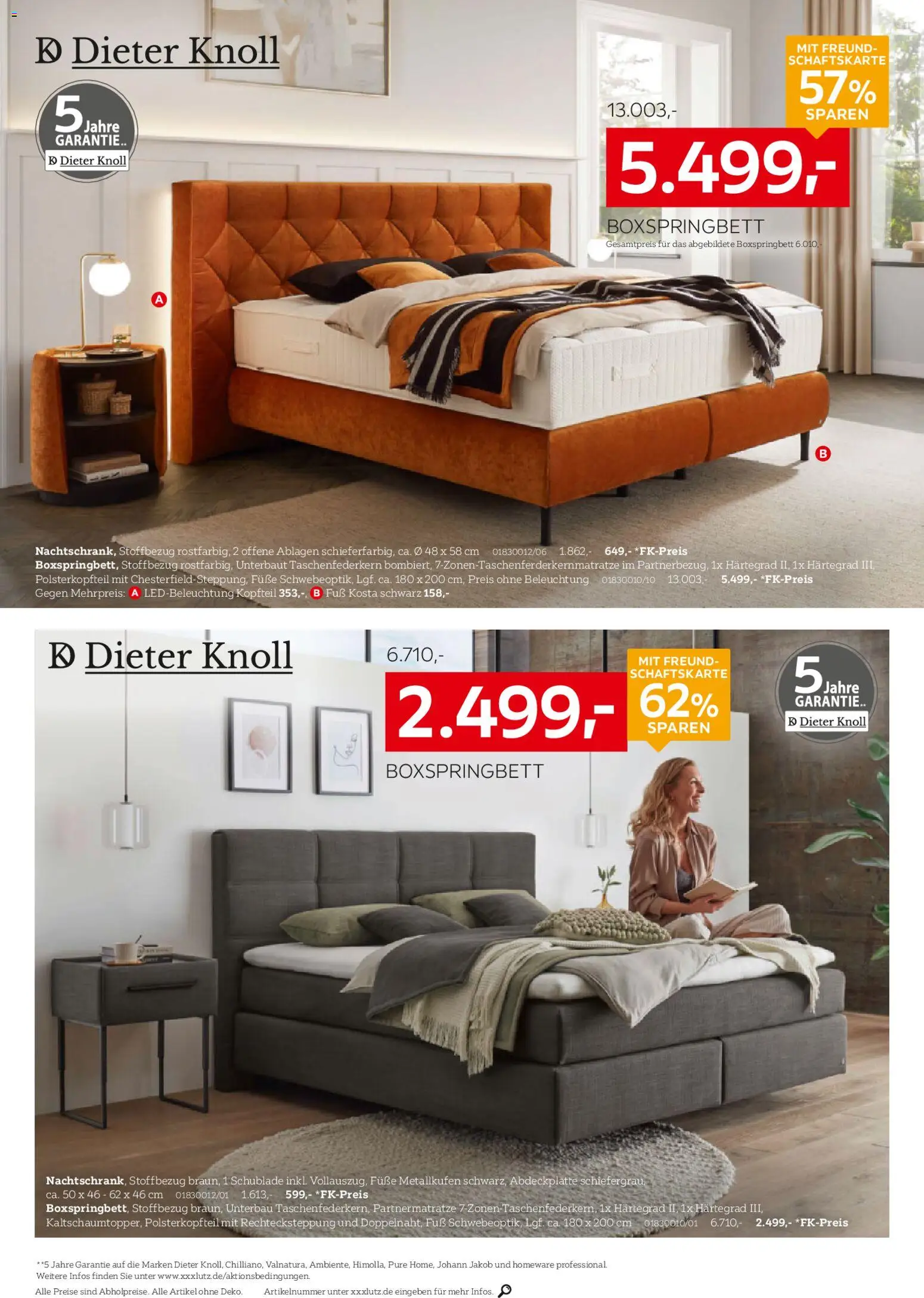 XXXL Lutz Boxspringbettensystem – gültig ab 01.03.2026 | Seite: 4 | Produkte: Boxspringbett