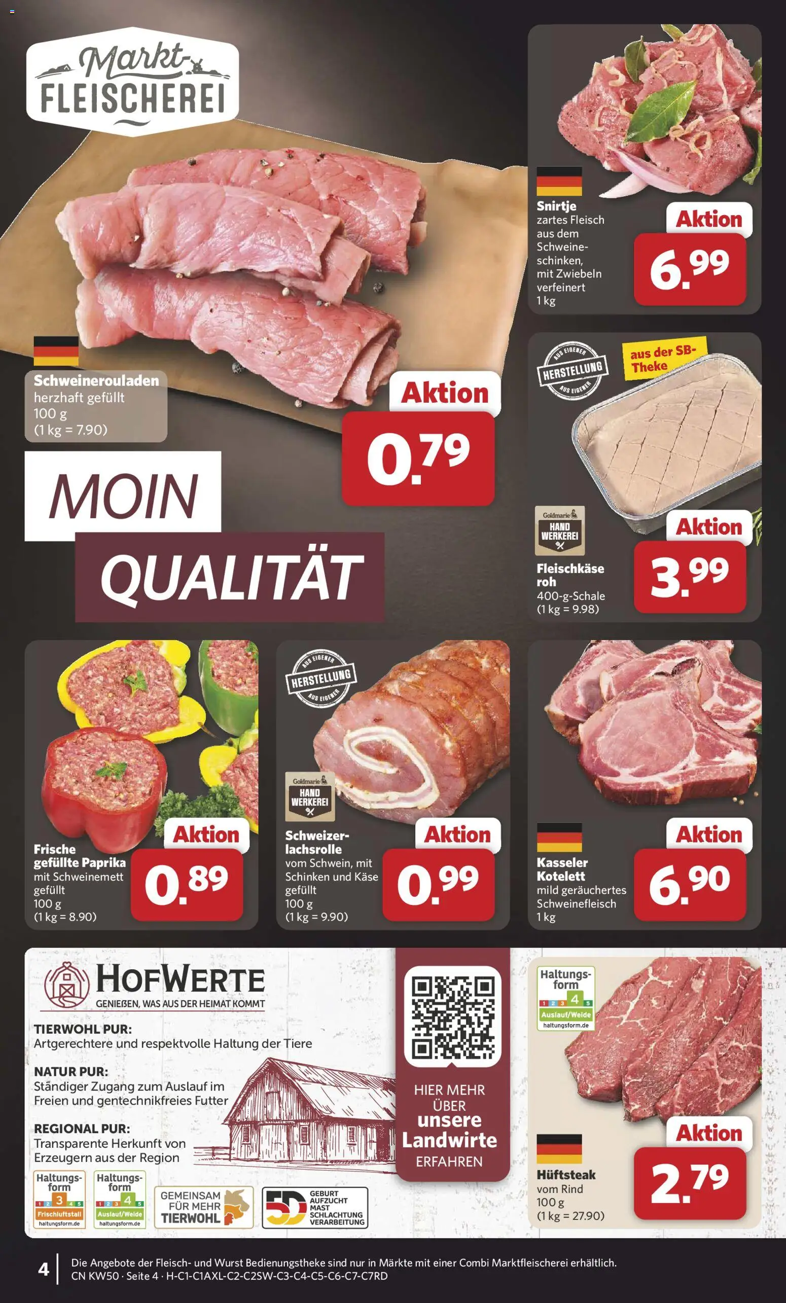 Combi Prospekt 	 – gültig ab 08.12.2025 | Seite: 4 | Produkte: Paprika, Wurst, Schinken, Schweinefleisch