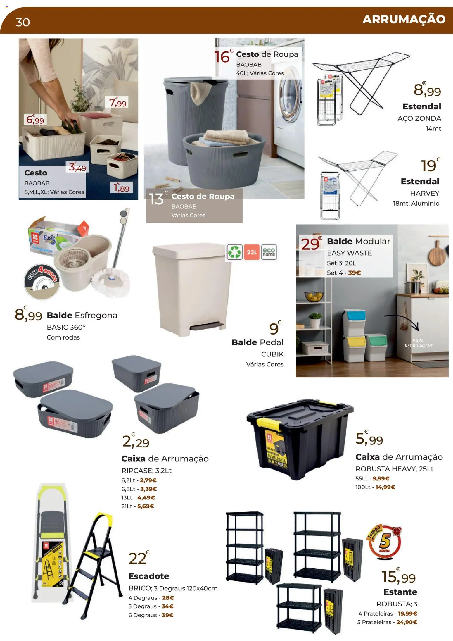 E.Leclerc Especial Aquecimento Lordelo │ válido de 20.10.2025 | Página: 30 | Produtos: Balde, Caixa