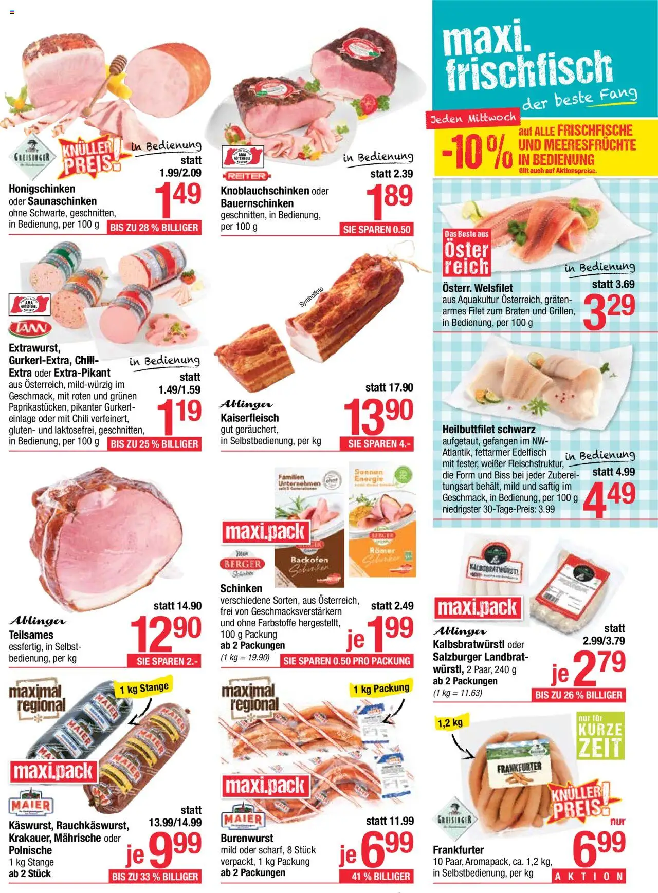 Maximarkt Flugblatt gültig ab 15.09.2025 | Seite: 9 | Produkte: Meeresfrüchte, Chili, Schinken