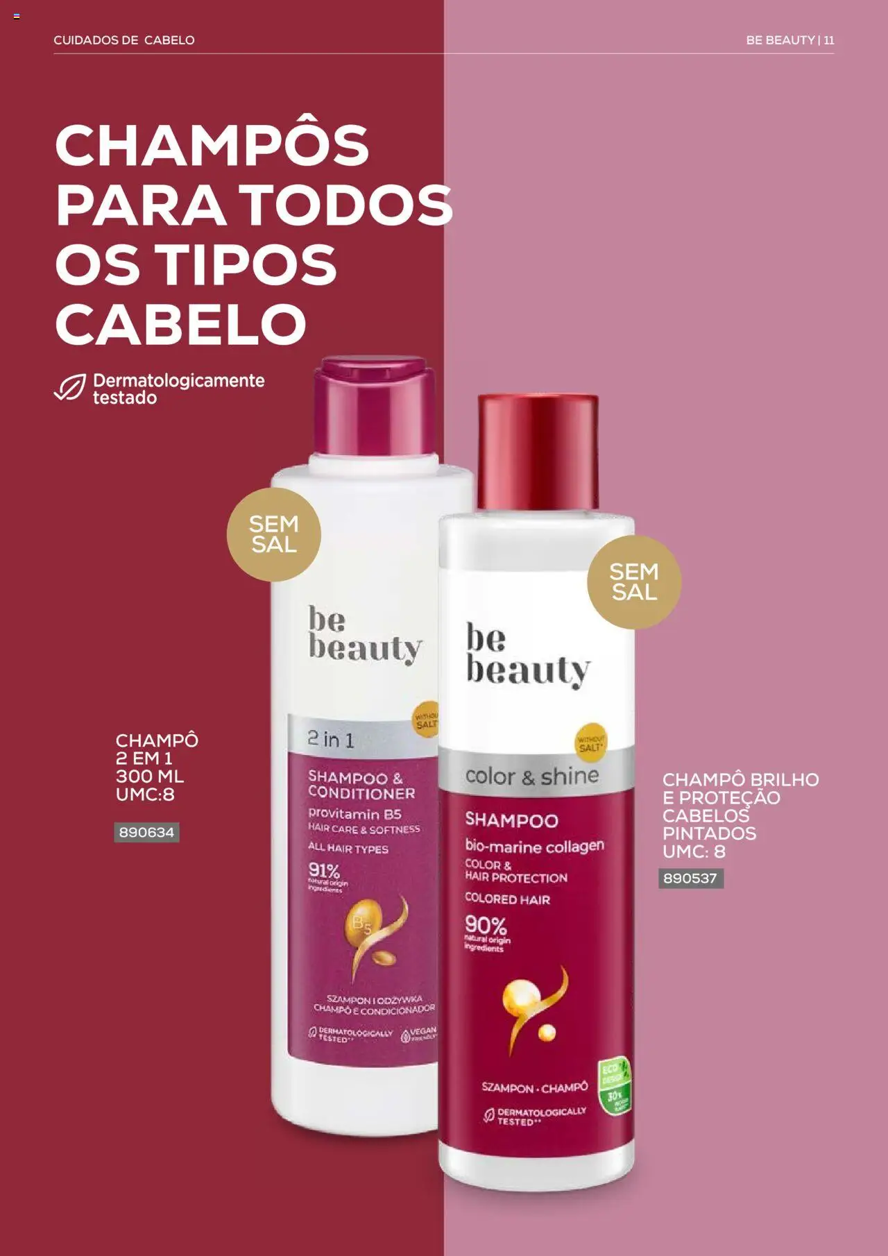 Recheio Be Beauty │ válido de 23.07.2024 | Página: 11 | Produtos: Shampoo, Condicionador