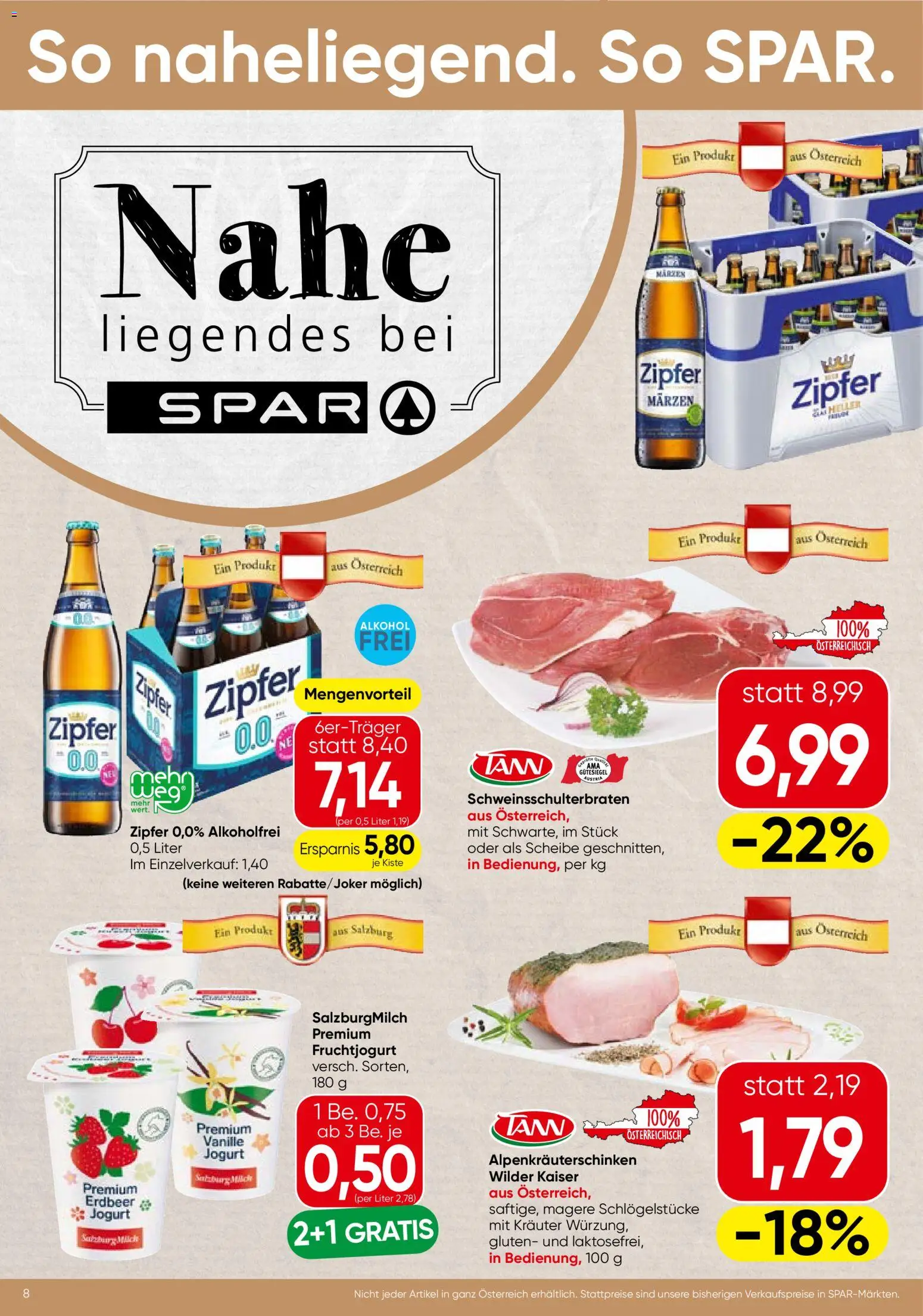 Spar Flugblatt - Salzburg gültig ab 15.01.2026 | Seite: 8