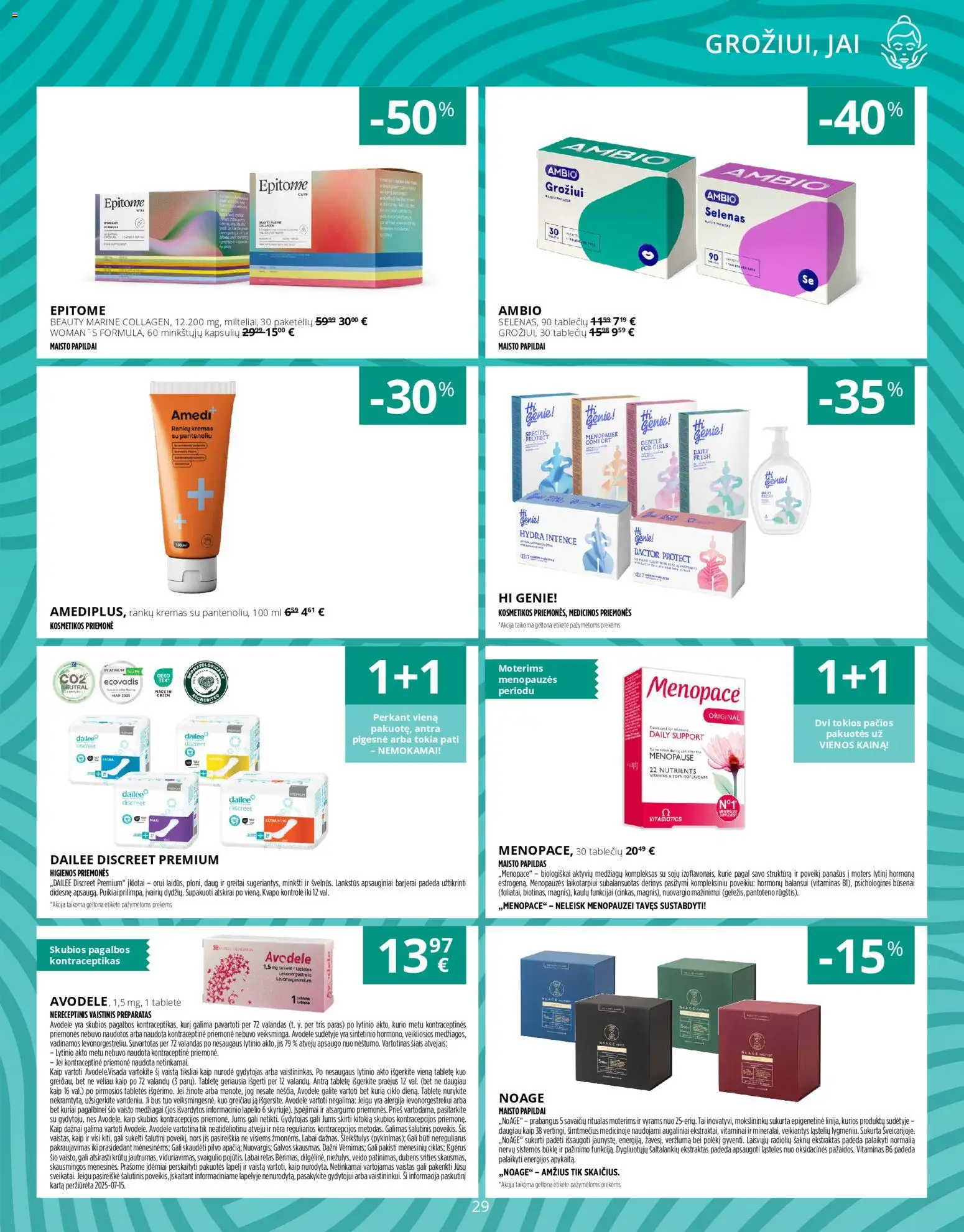 Norfa vaistinė akcijos nuo 01.04.2026 | Puslapis: 29