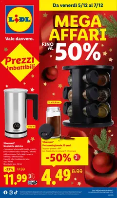Anteprima del volantino Lidl Mega Affari catalogo valido a partire dal 05.12.2025